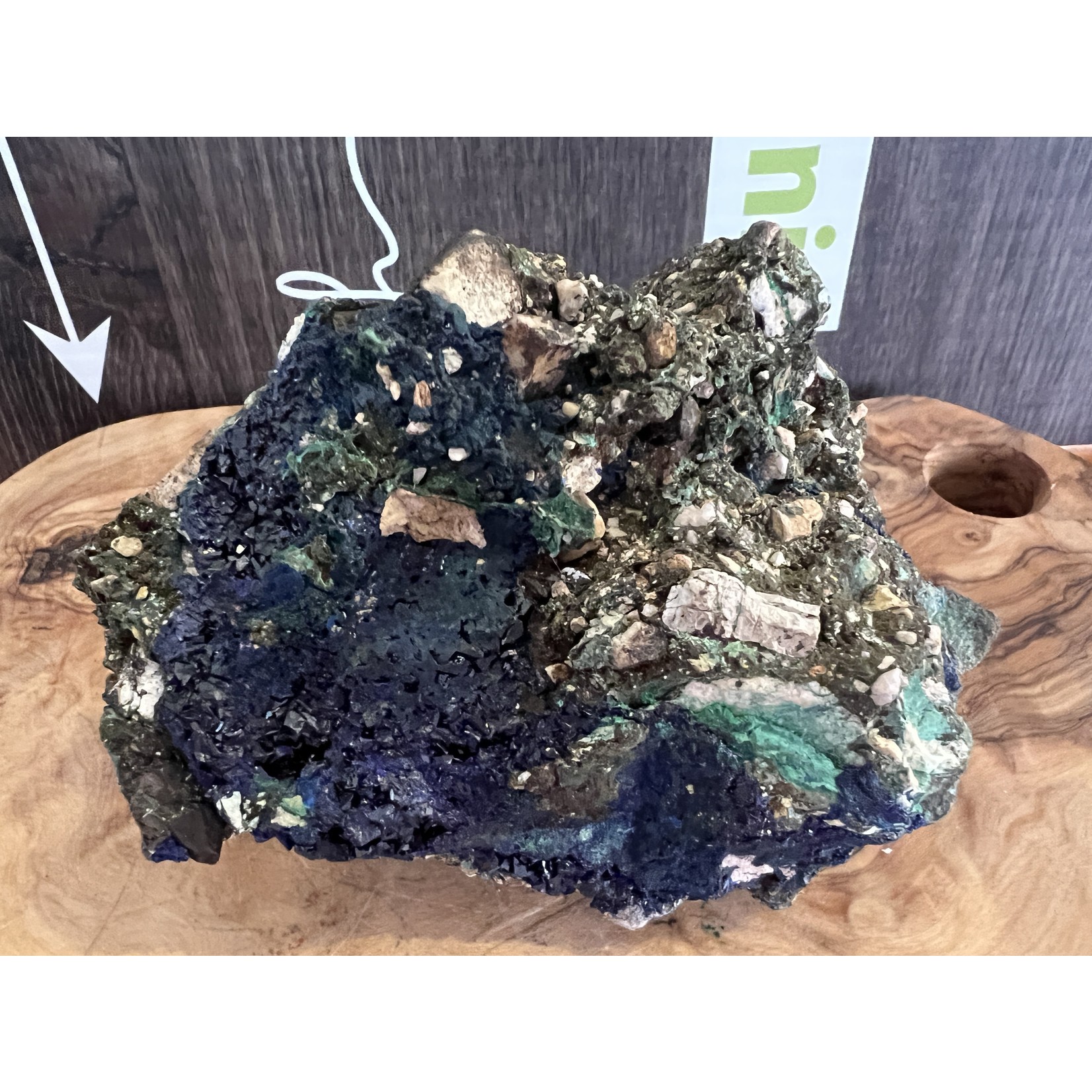 Vibrant Azurite Malachite Specimen - Synergy of Blue Hues and Natural Harmony, Enhances Body System Integration