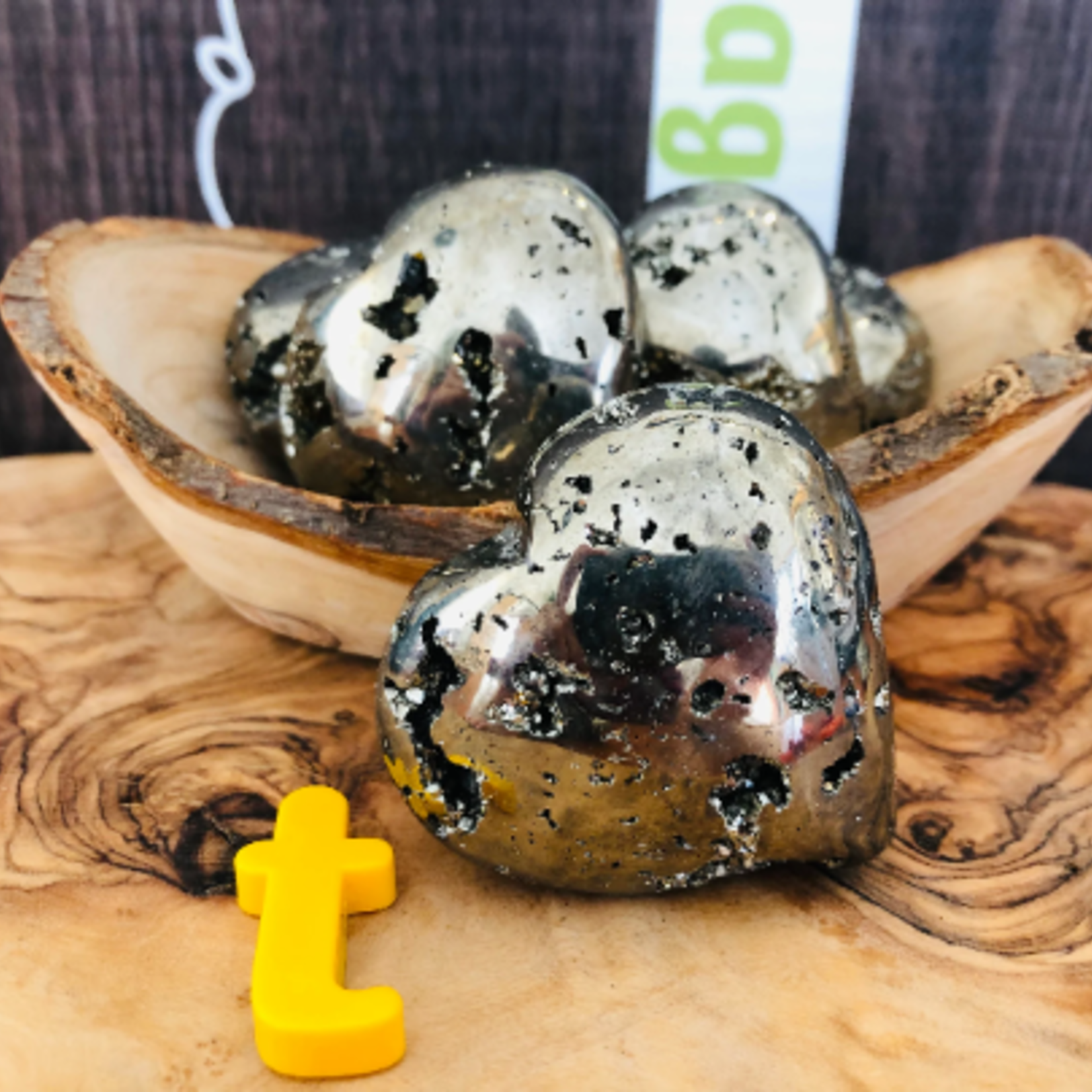 Radiant Pyrite Heart Cluster- A Raw Beacon of Strength, Vitality, and Creative Magnetism