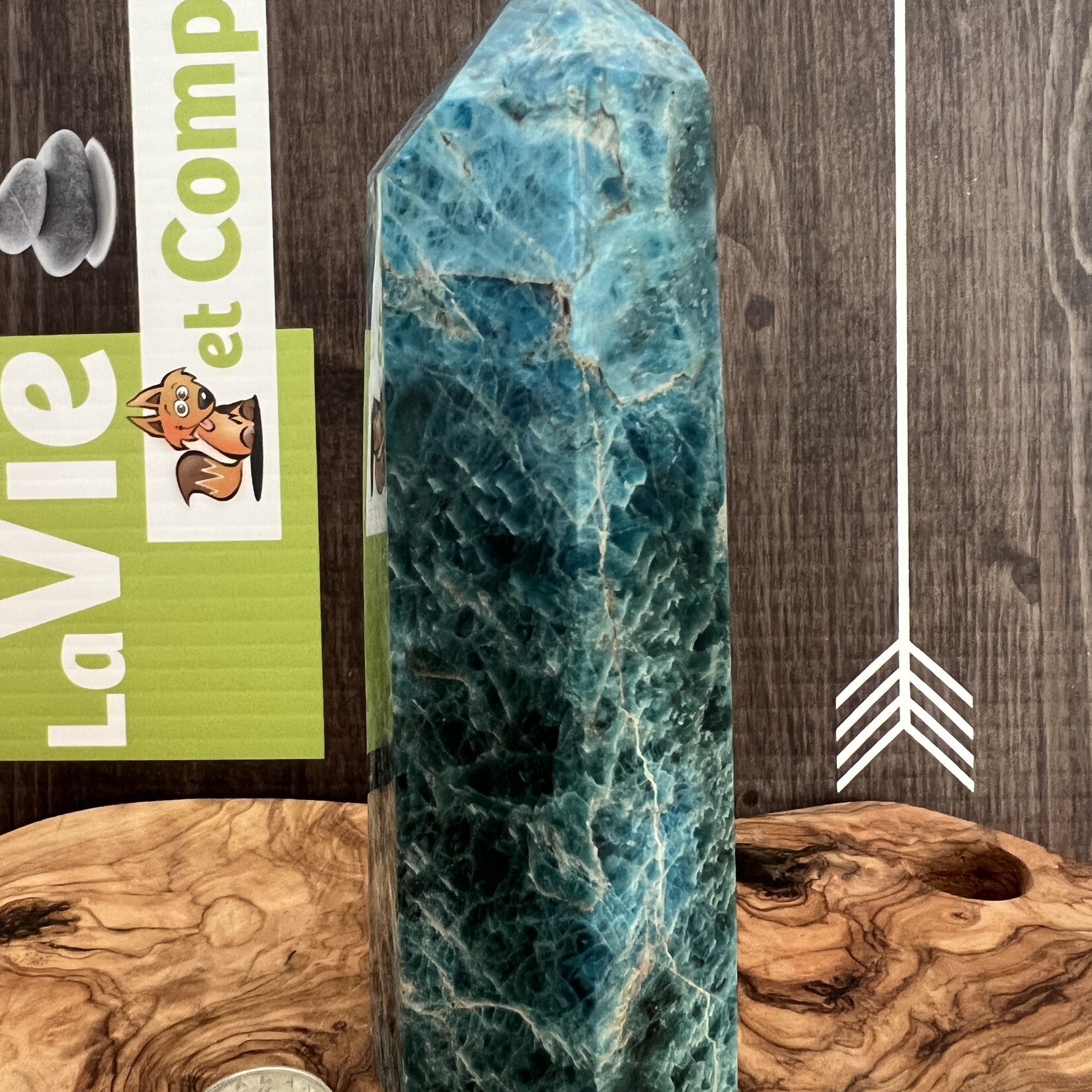 special stunning apatite tower ,develops psychic capacities and spiritual harmonization