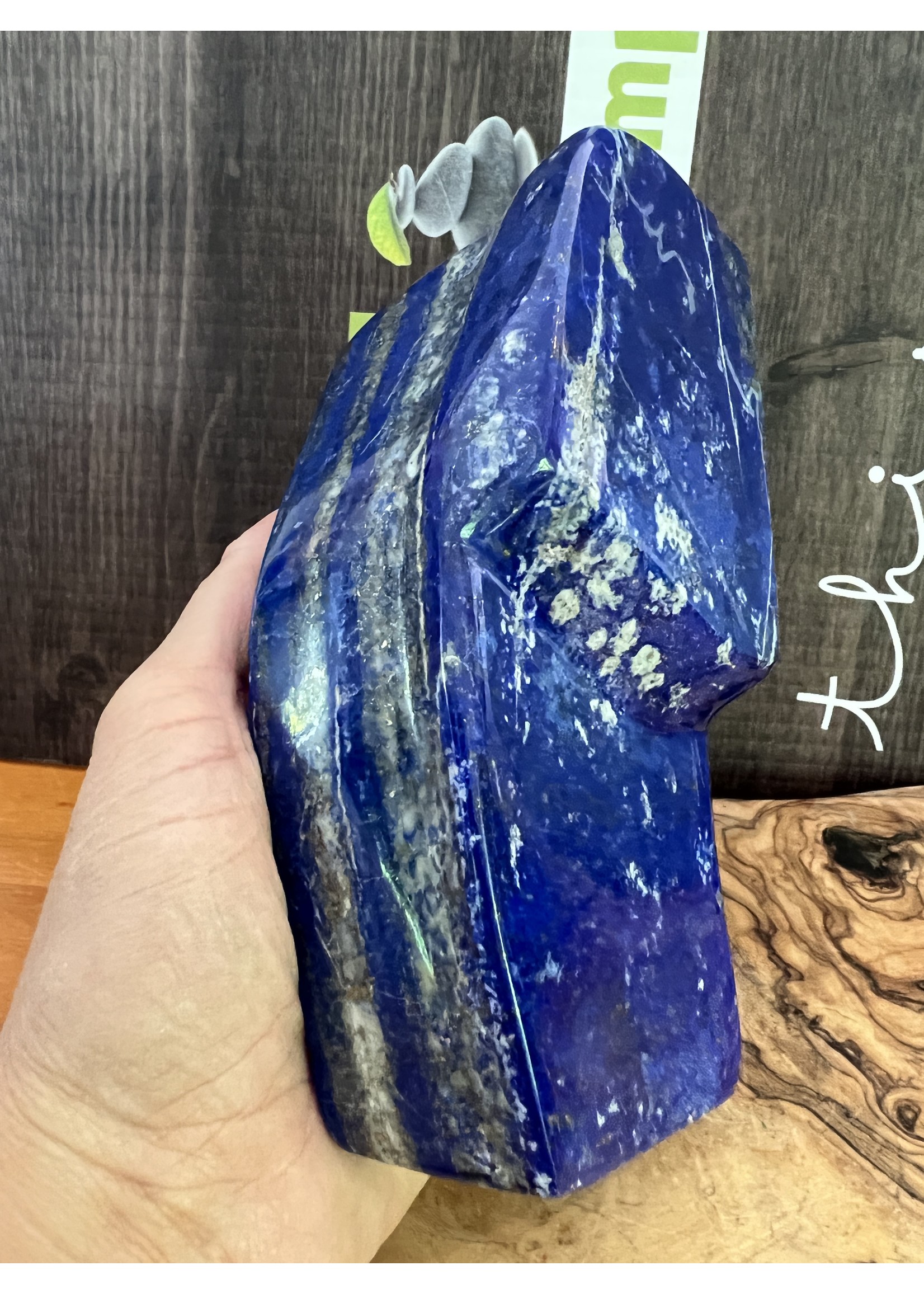 stunning free form extra large lapis lazuli, known to soothe migraines, beneficial for the respiratory system