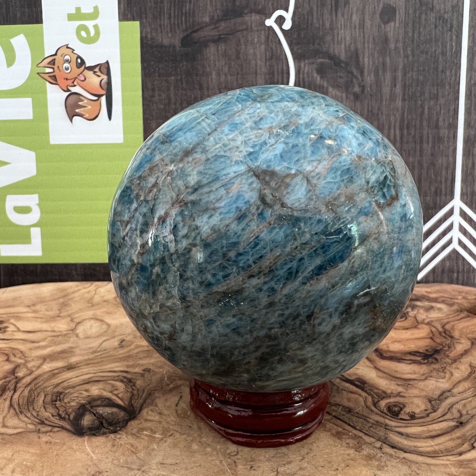 Grande et Magnifique Sphère d'Apatite – Clarté Profonde & Énergie de Manifestation