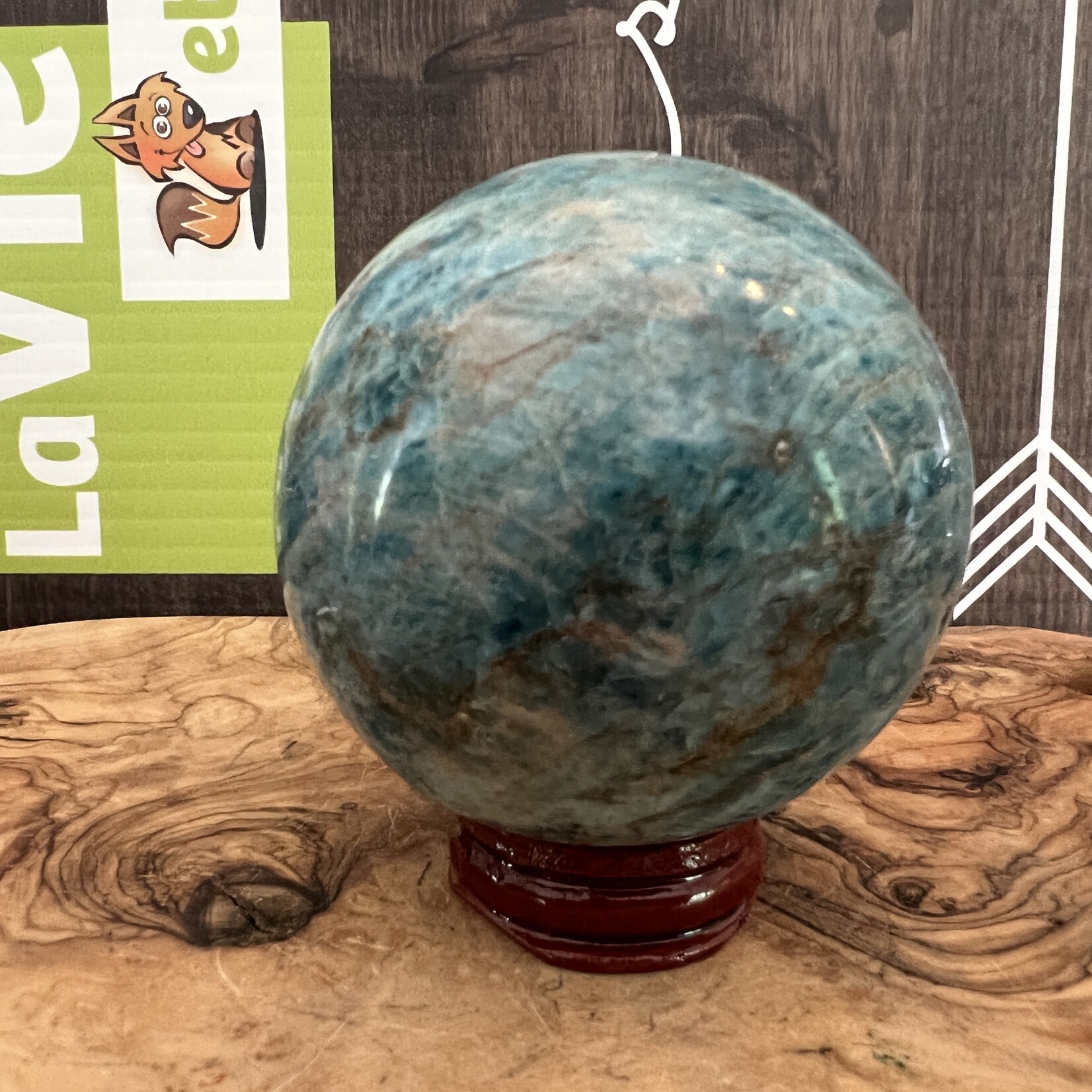 Large Stunning Apatite Sphere –  Deep Clarity & Manifestation Energy