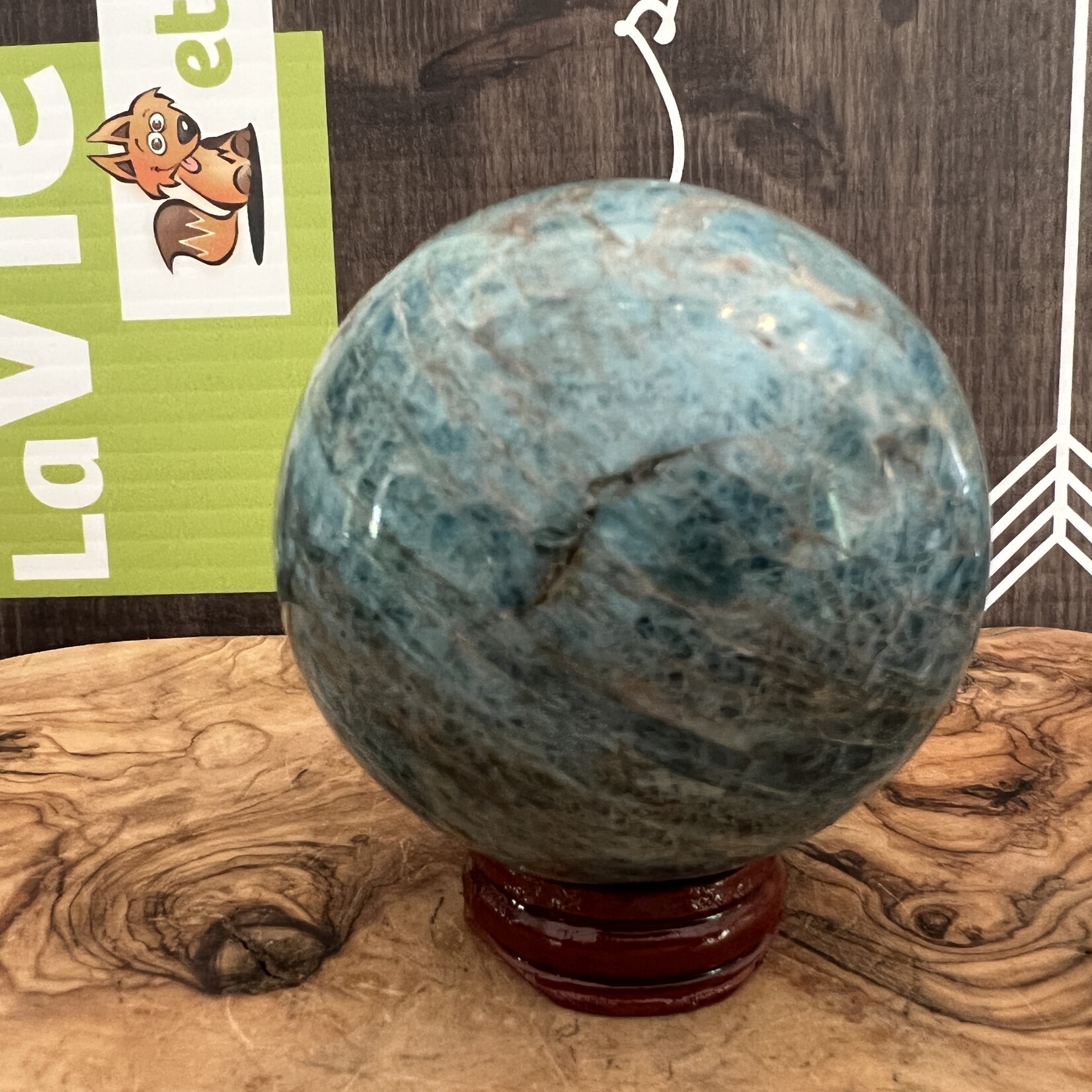 Large Stunning Apatite Sphere –  Deep Clarity & Manifestation Energy