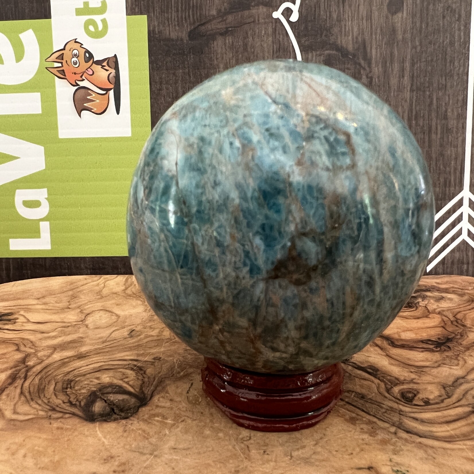Large Stunning Apatite Sphere –  Deep Clarity & Manifestation Energy
