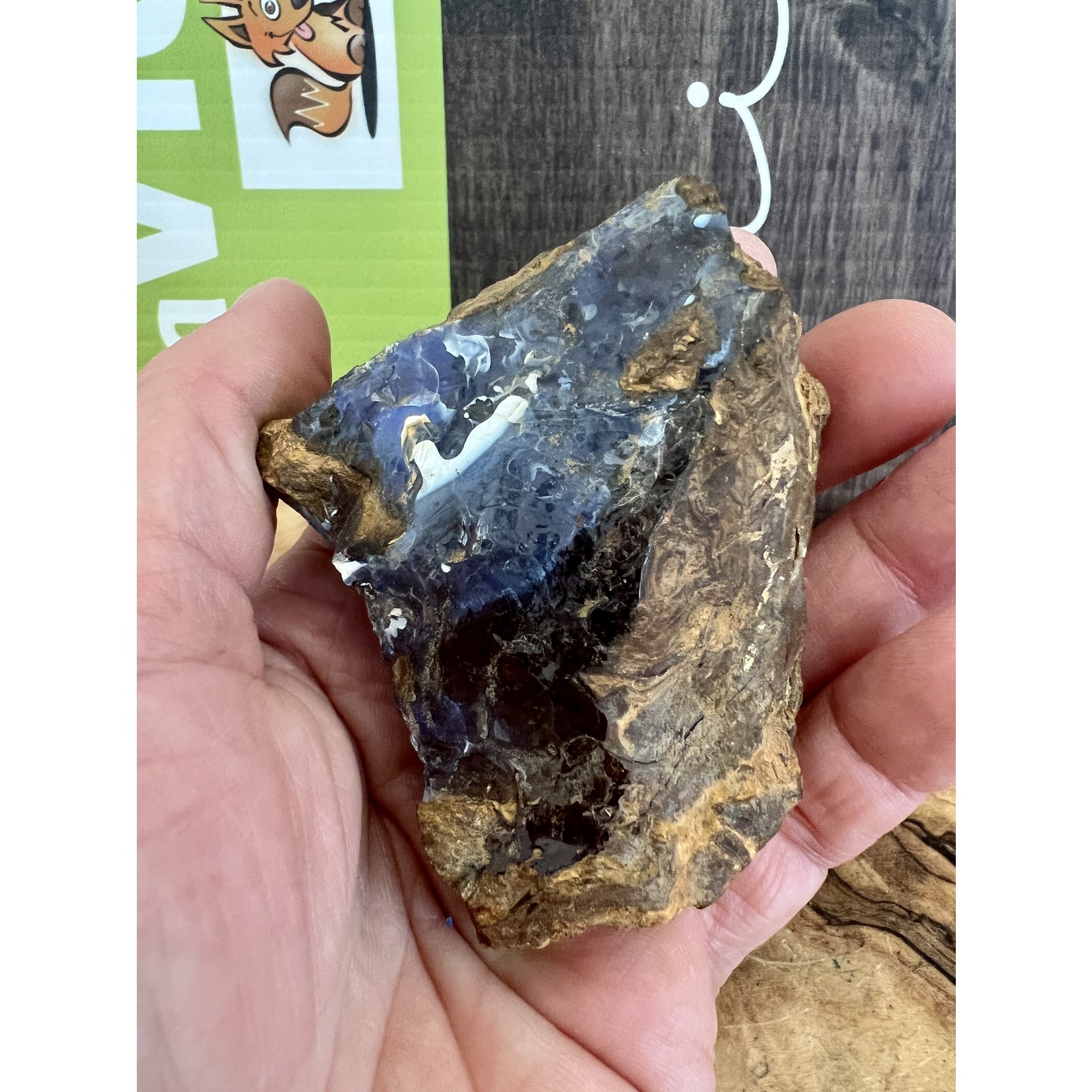 nice lapidary rough boulder opal, opal from Australia, influences blood circulation and soothes mood swings and boosts self-confidence