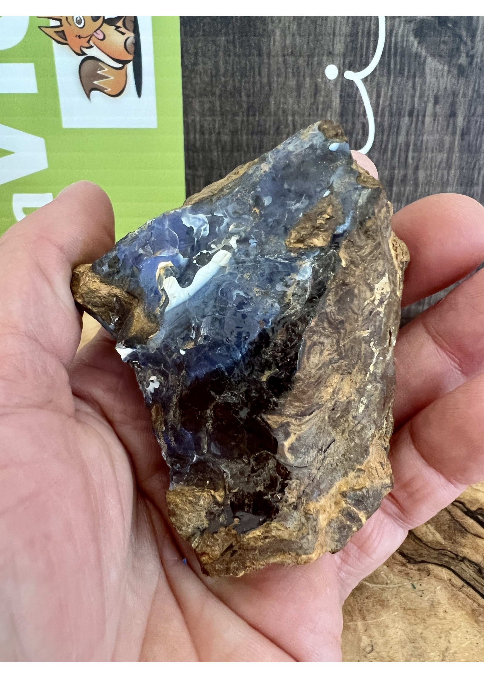 nice lapidary rough boulder opal, opal from Australia, influences blood circulation and soothes mood swings and boosts self-confidence