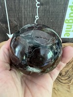 soothing garnet astrophyllite sphere