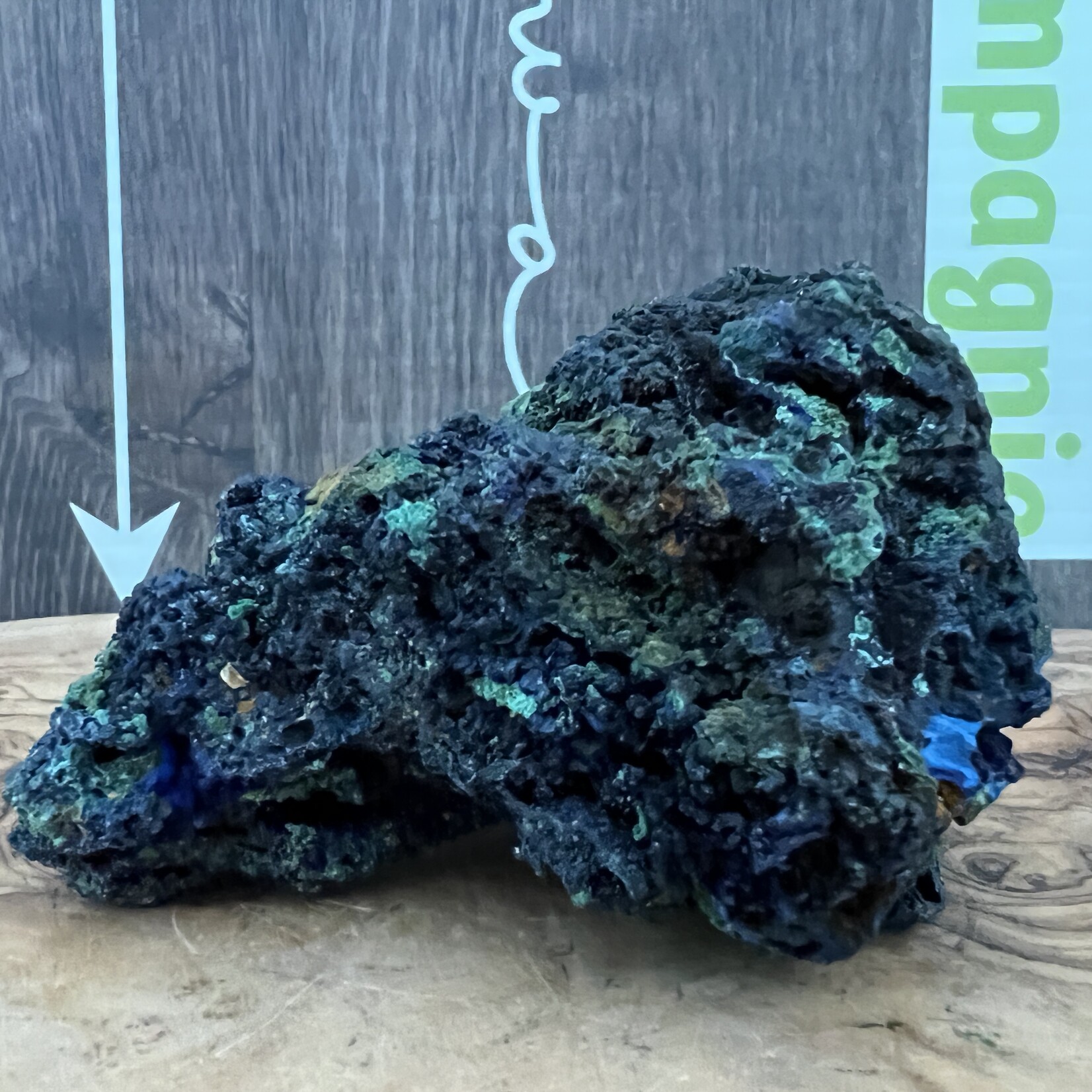Large Azurite Malachite Rough Stone – Creativity and Concentration Enhancer