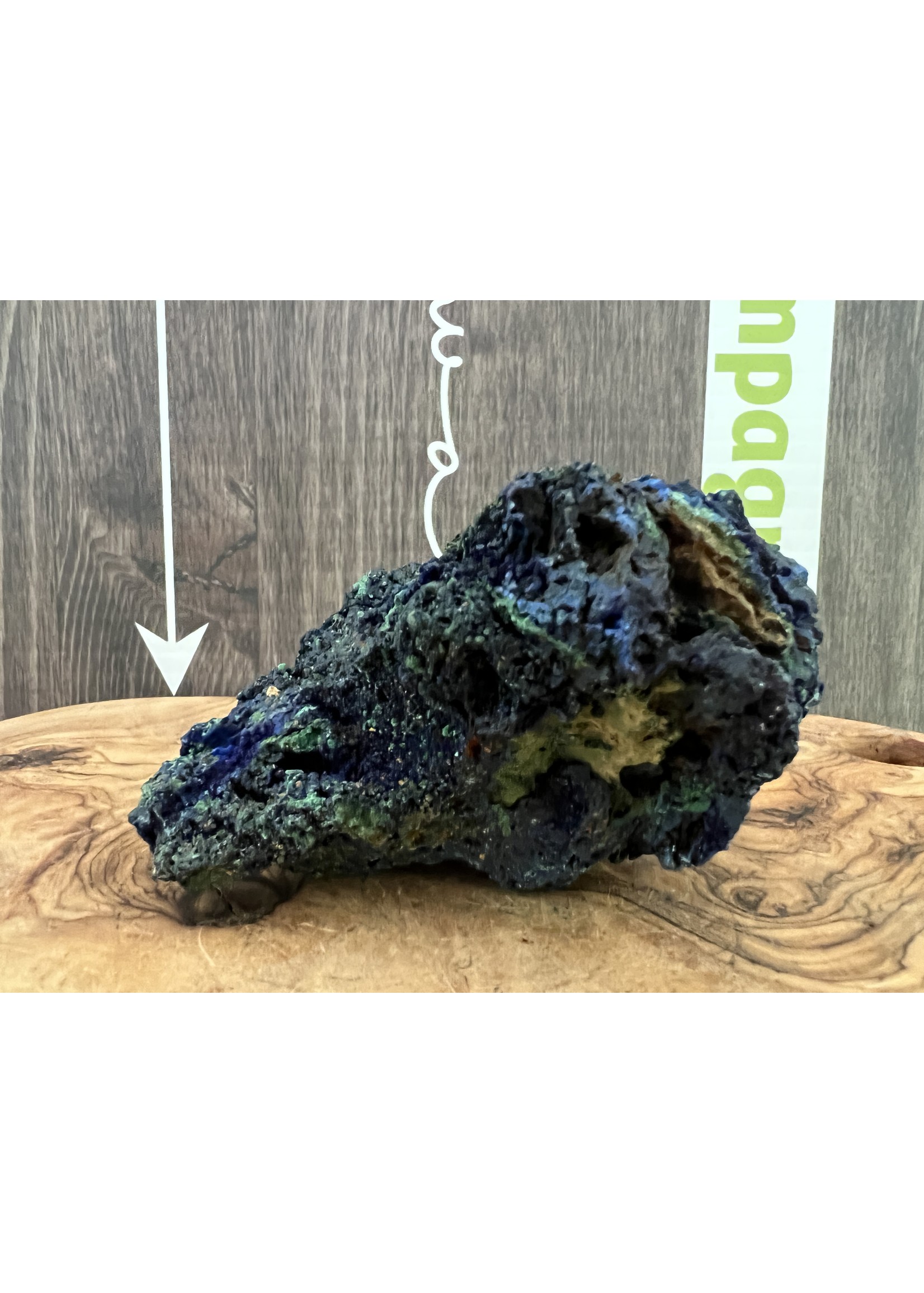 large azurite malachite rough, stimulates creativity, helps with concentration, great stone for astral travel