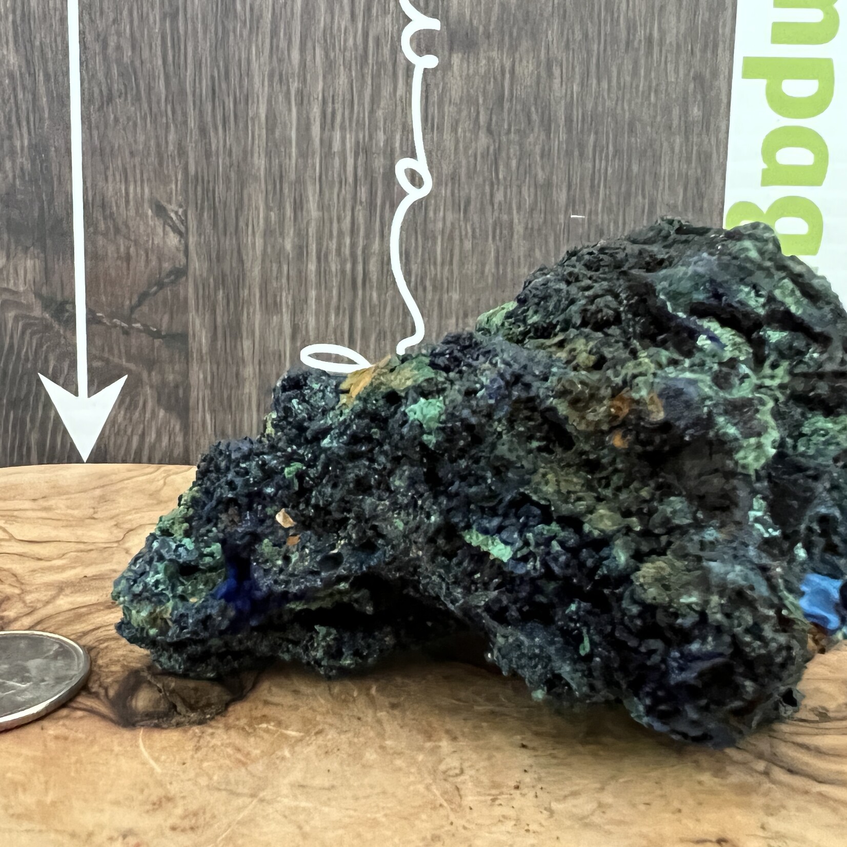 Large Azurite Malachite Rough Stone – Creativity and Concentration Enhancer