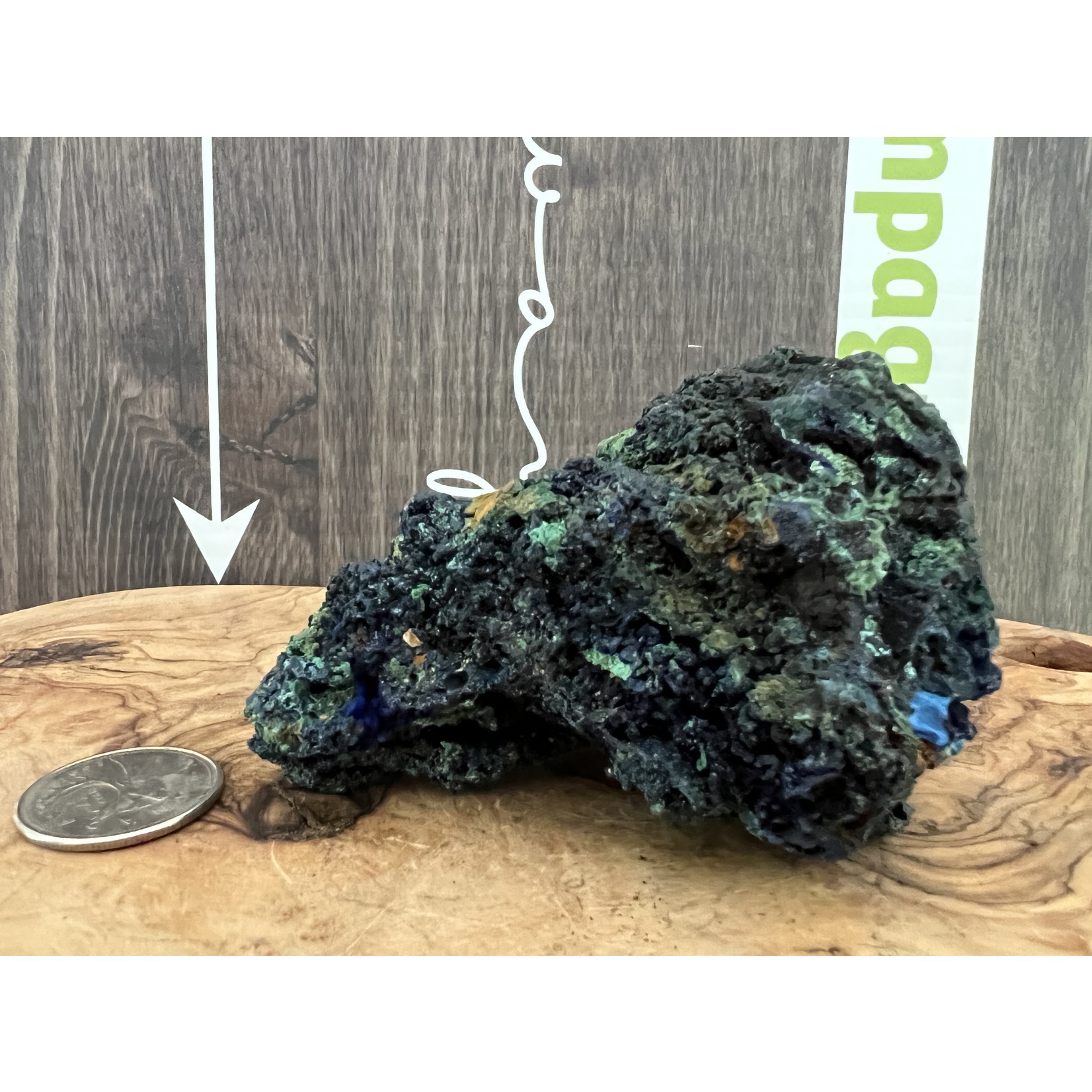 Grande Pierre Brute d'Azurite Malachite – Stimulant de Créativité et de Concentration