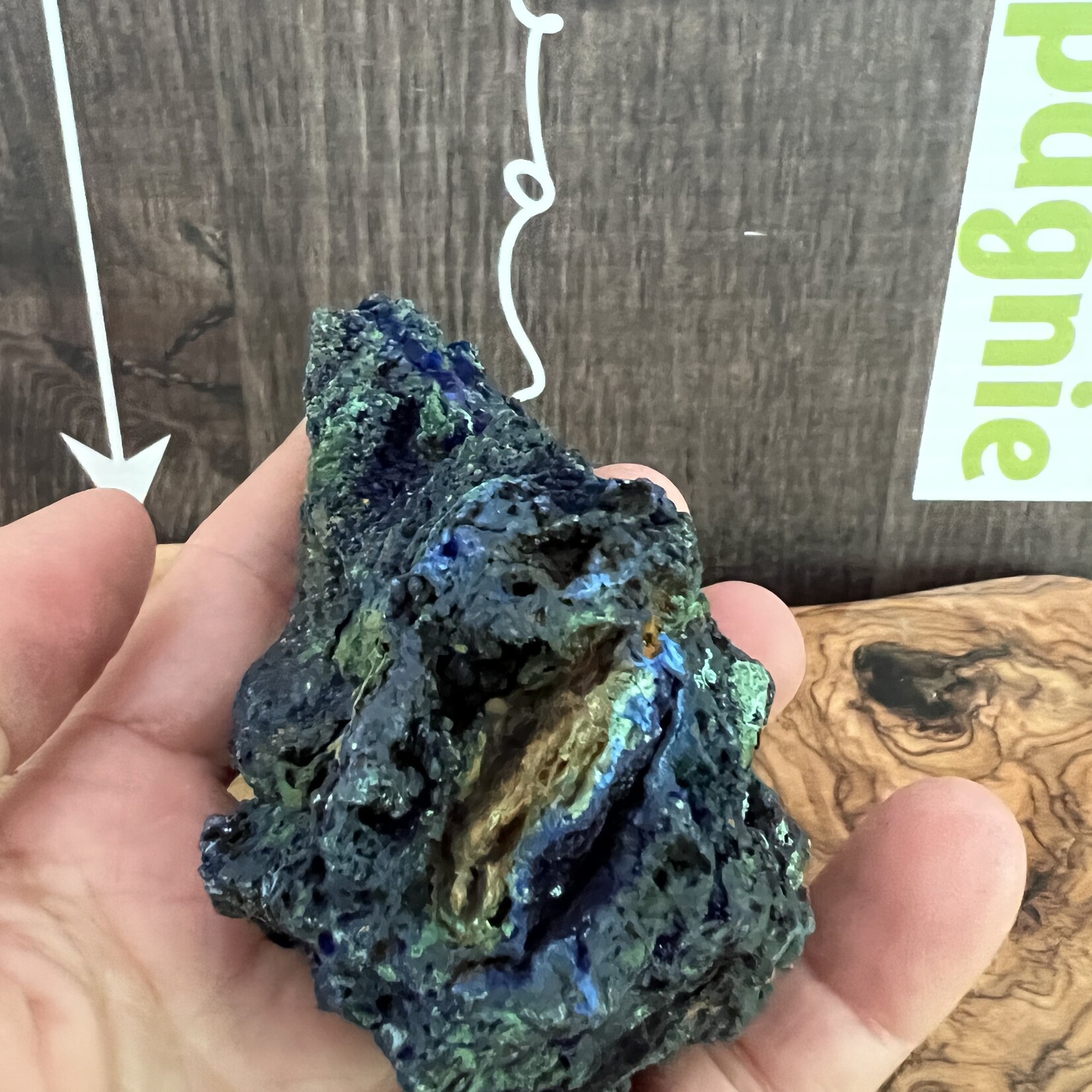 Grande Pierre Brute d'Azurite Malachite – Stimulant de Créativité et de Concentration
