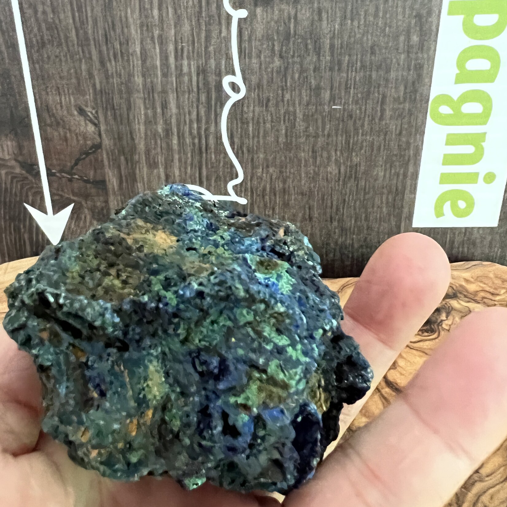 Large Azurite Malachite Rough Stone – Creativity and Concentration Enhancer