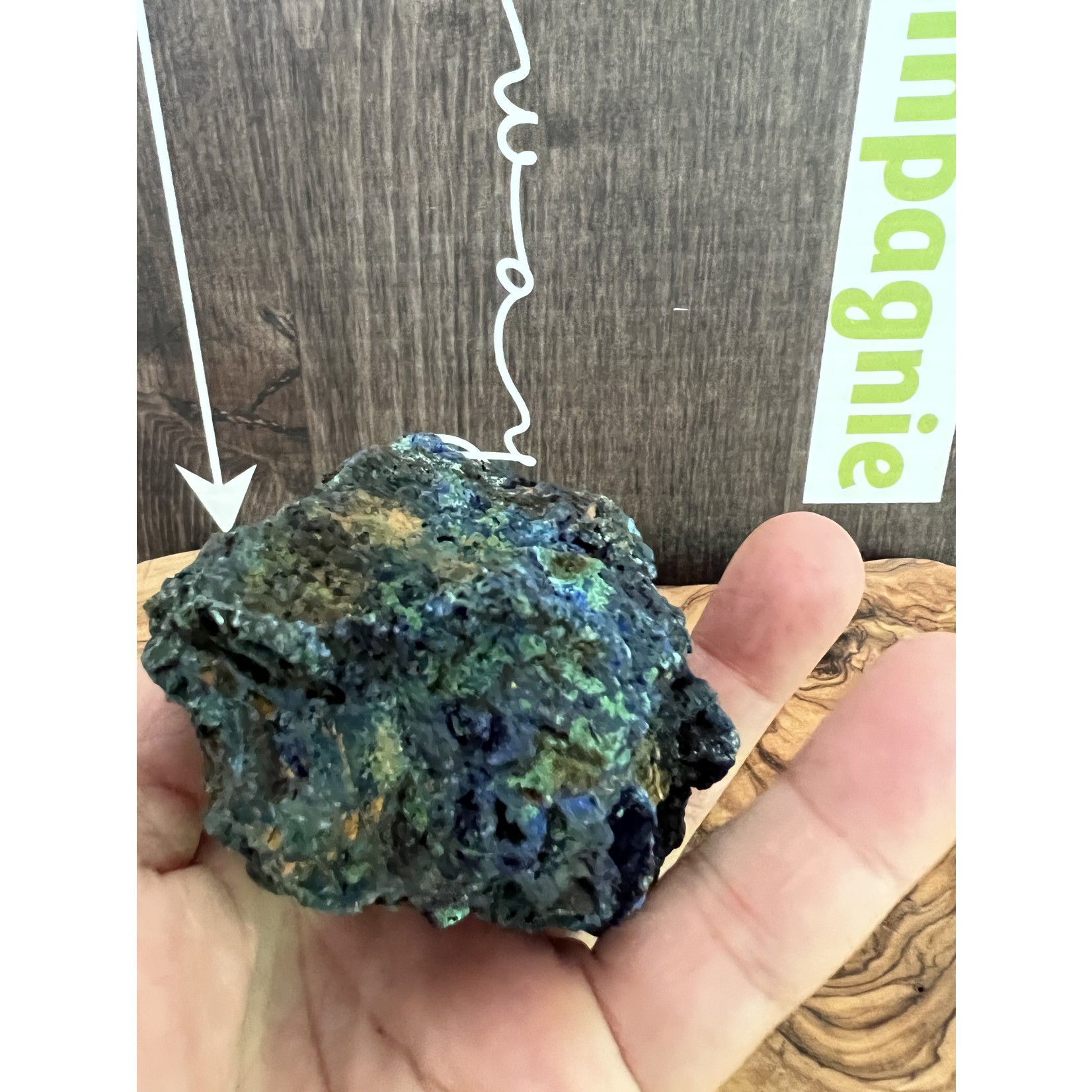 Large Azurite Malachite Rough Stone – Creativity and Concentration Enhancer