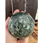 magnificent moss agate sphere extra large