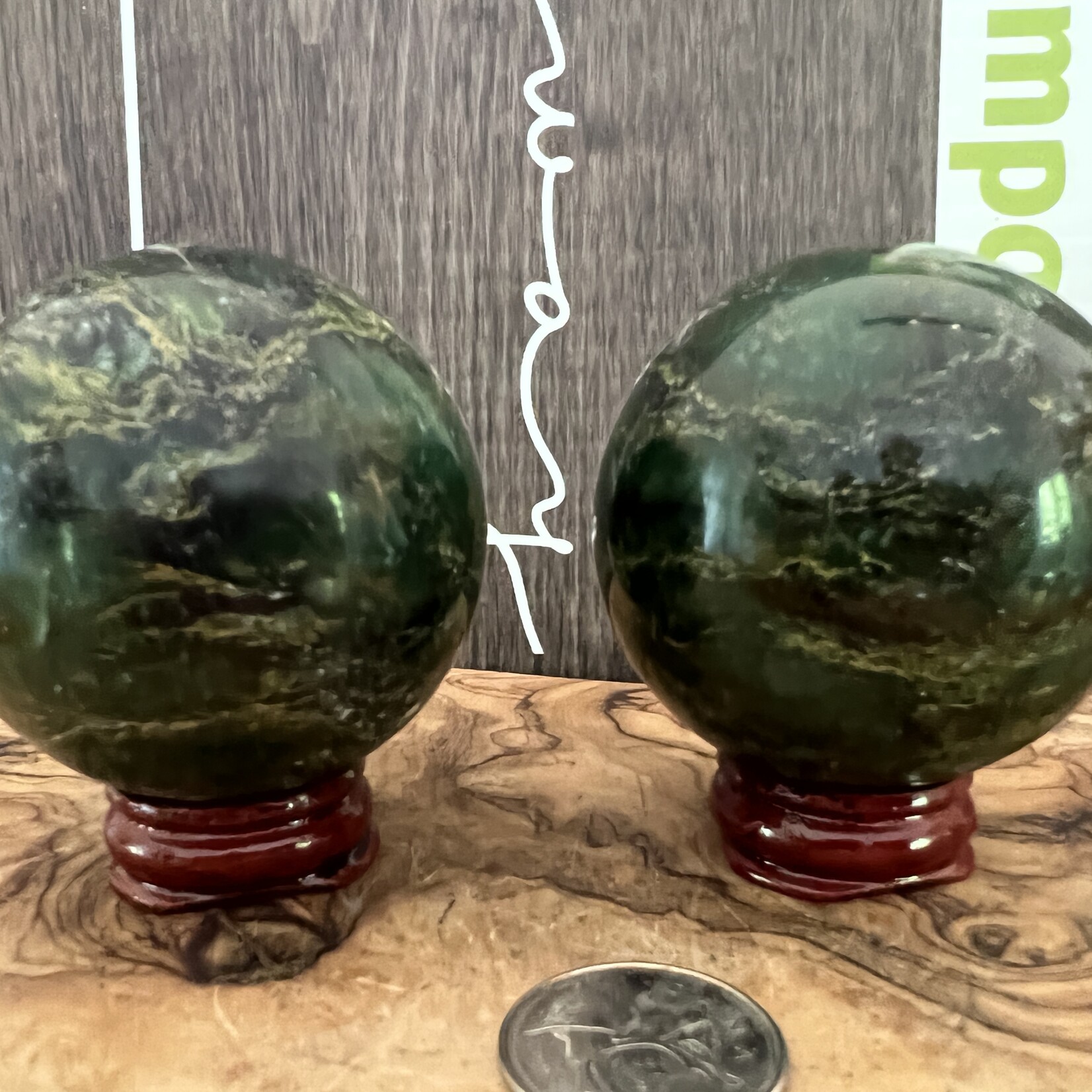 Large Emerald Sphere – Heart Chakra Healing & Abundance Energy