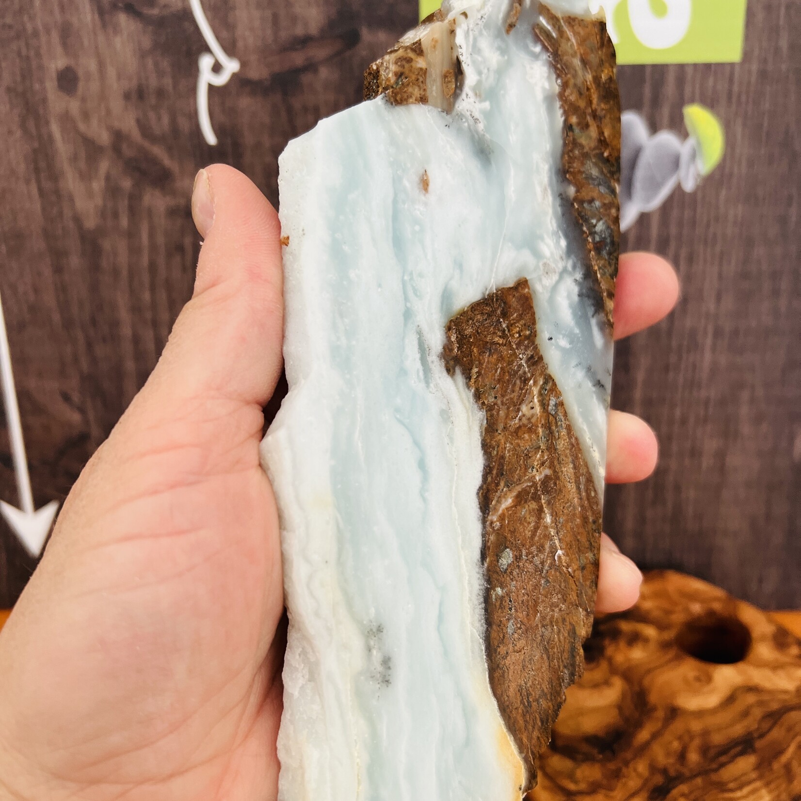 BC Ocean Picture Stone - Captivating Polished Gemstone from Canada