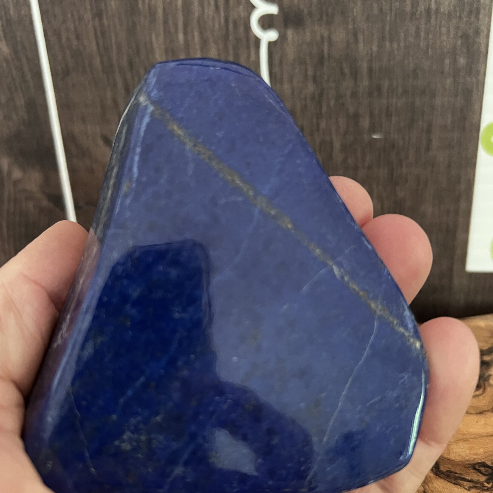 attractive piece of lapis lazuli freeform, beneficial for the respiratory system, cleansing organs and the nervous system