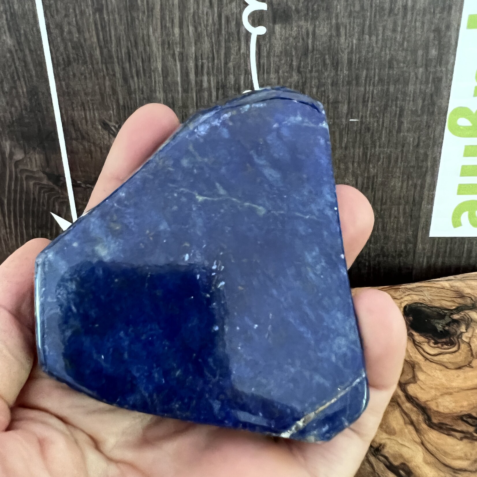 attractive piece of lapis lazuli freeform, beneficial for the respiratory system, cleansing organs and the nervous system