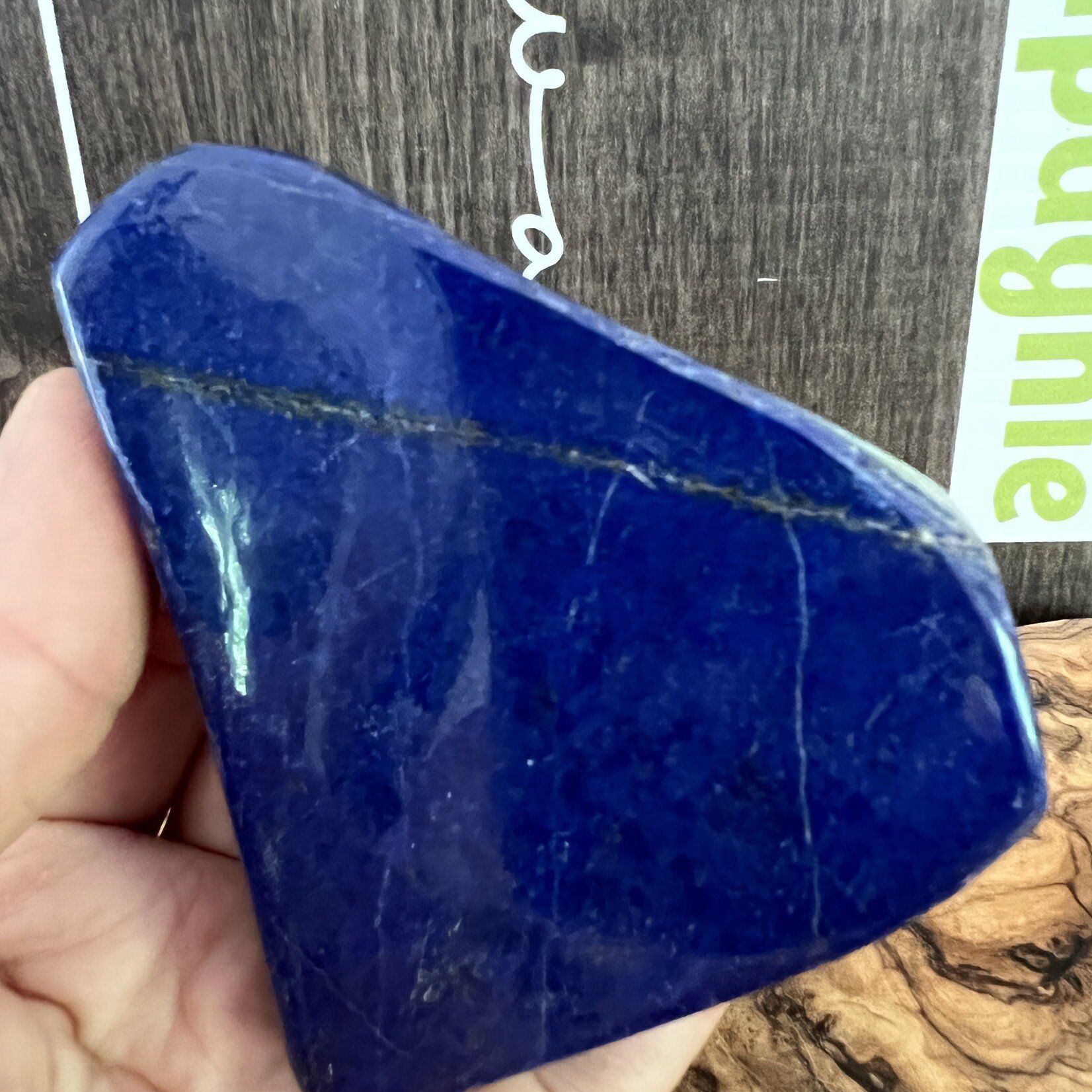 attractive piece of lapis lazuli freeform, beneficial for the respiratory system, cleansing organs and the nervous system