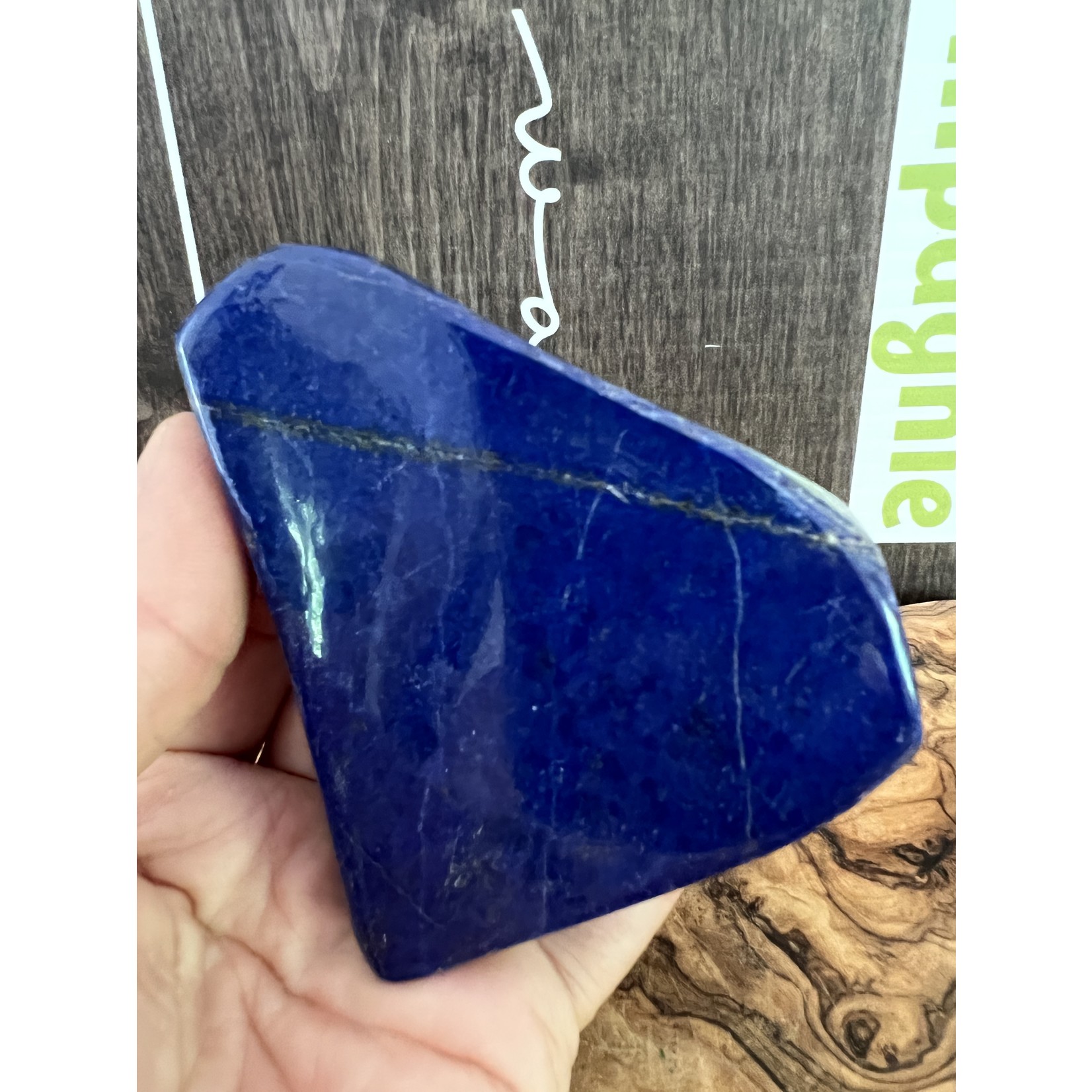 attractive piece of lapis lazuli freeform, beneficial for the respiratory system, cleansing organs and the nervous system