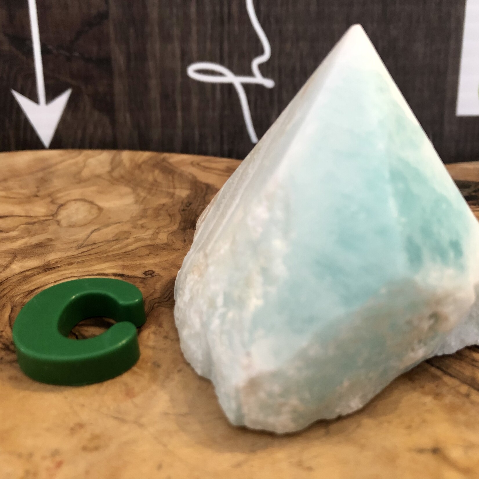 Caribbean Calcite Pyramid - Polished Top, Healing Wounds and Emotions