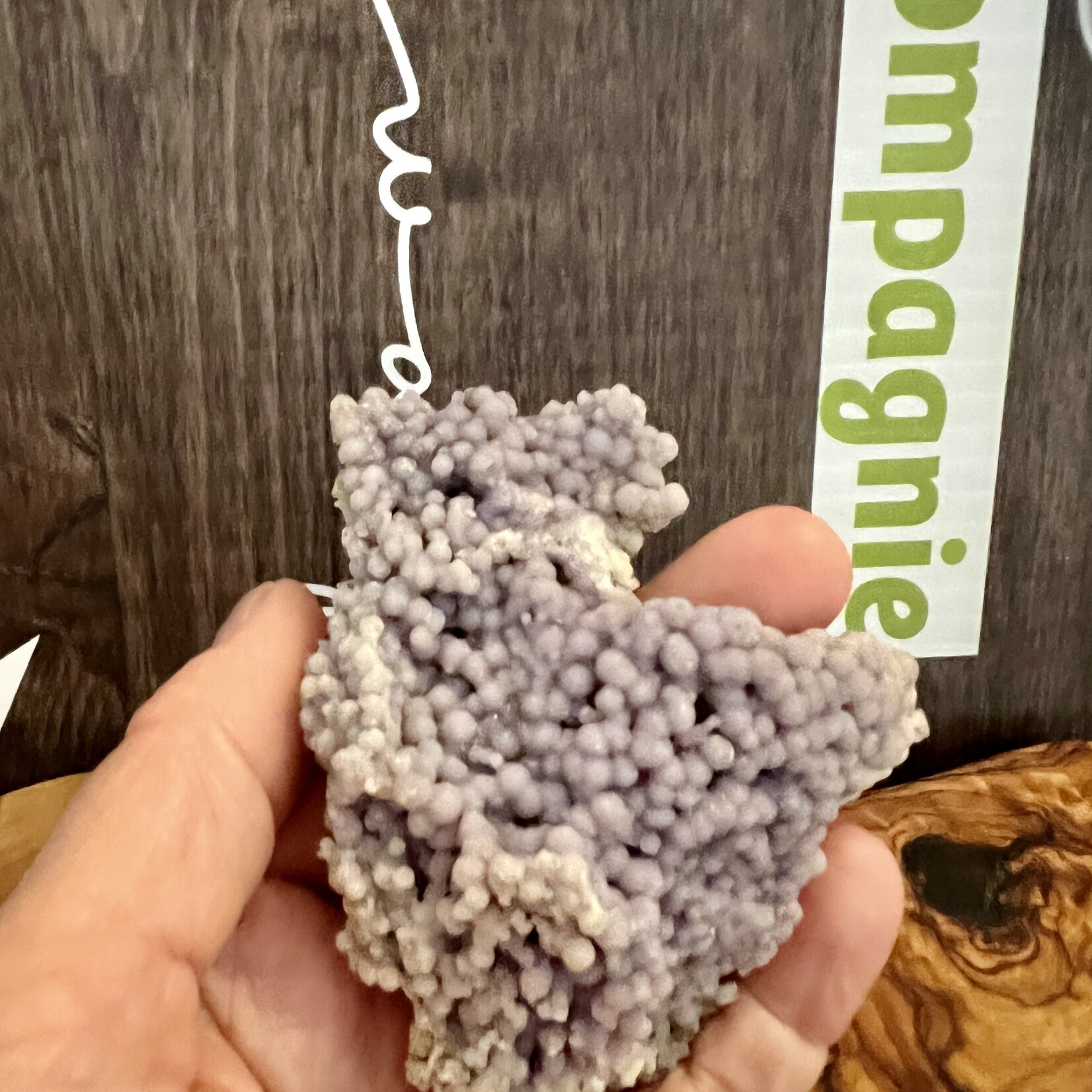 agate raisin violet , grappe de raisin agate, recommandé pour les personnes stressées, agressives, craintives