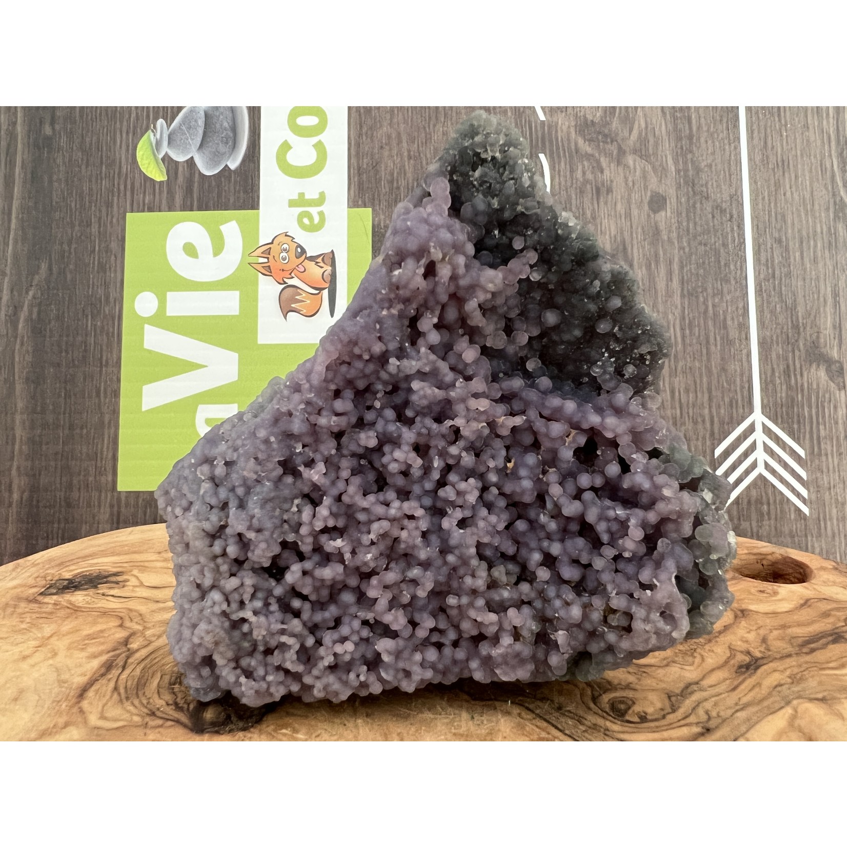 majestic grape agate cluster XL, also known as purple botryoid chalcedony, purple Manakarra chalcedony, leads us towards serenity