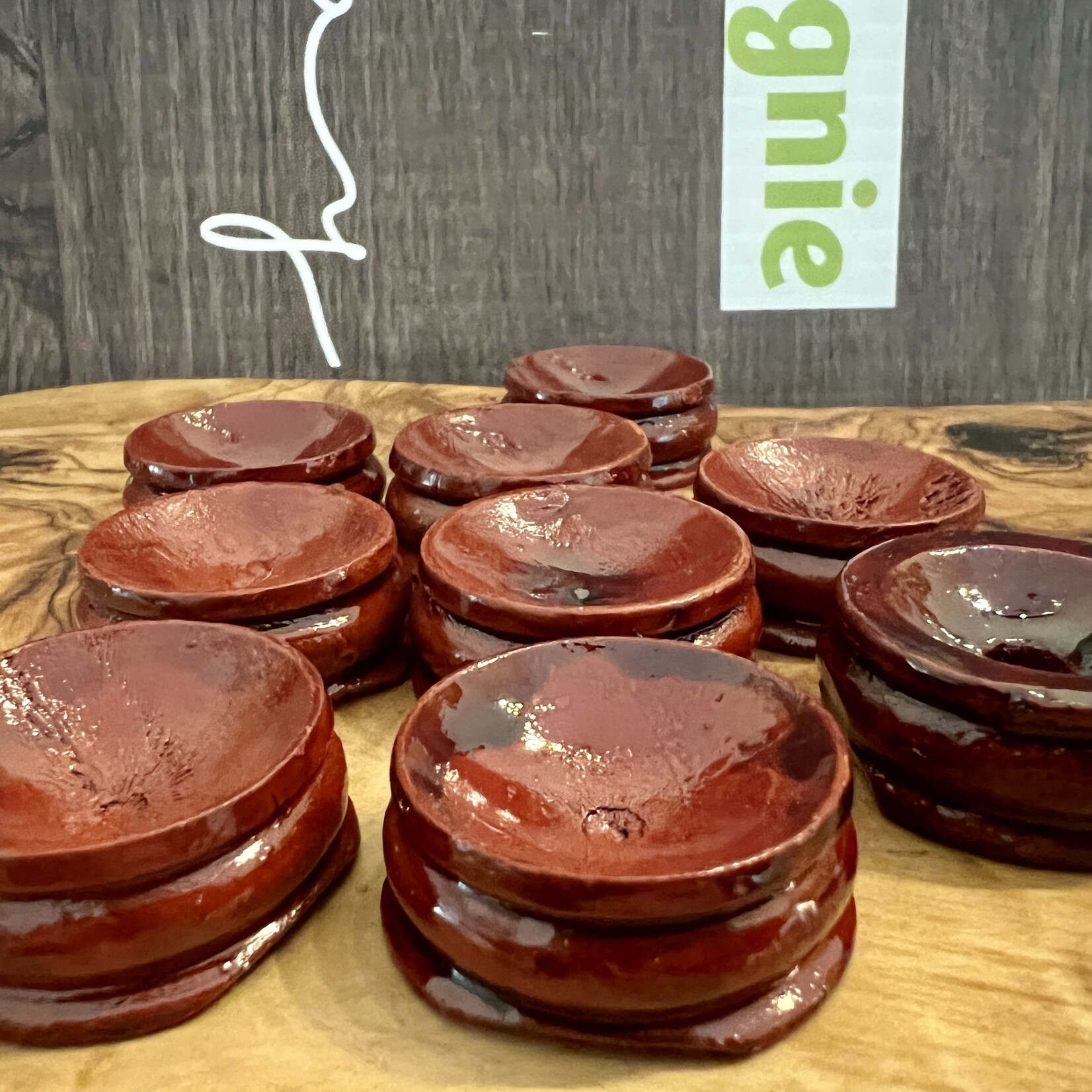 perfect wooden support for sphere, wooden base for crystal ball, handcrafted base in varnished red wood