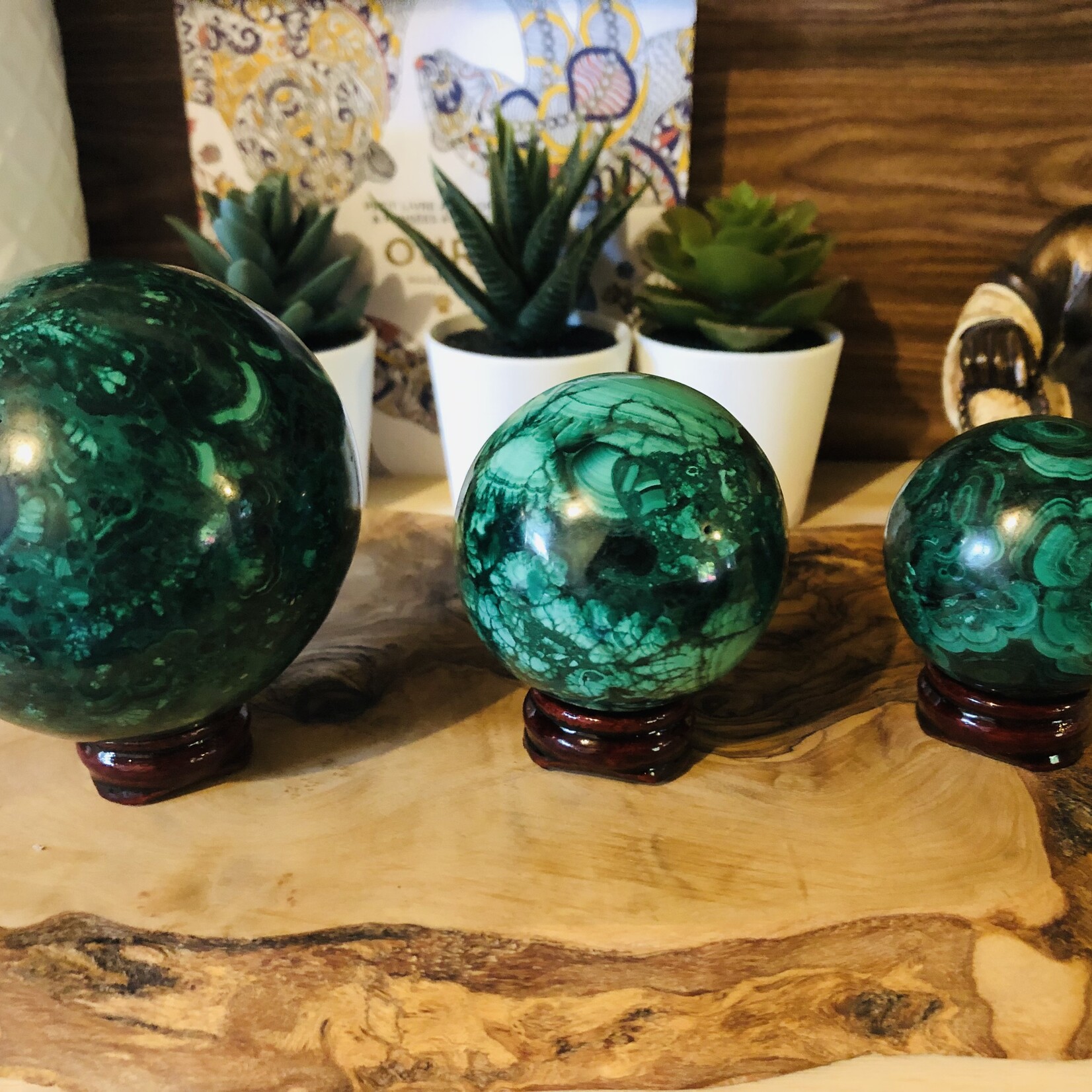 perfect wooden support for sphere, wooden base for crystal ball, handcrafted base in varnished red wood