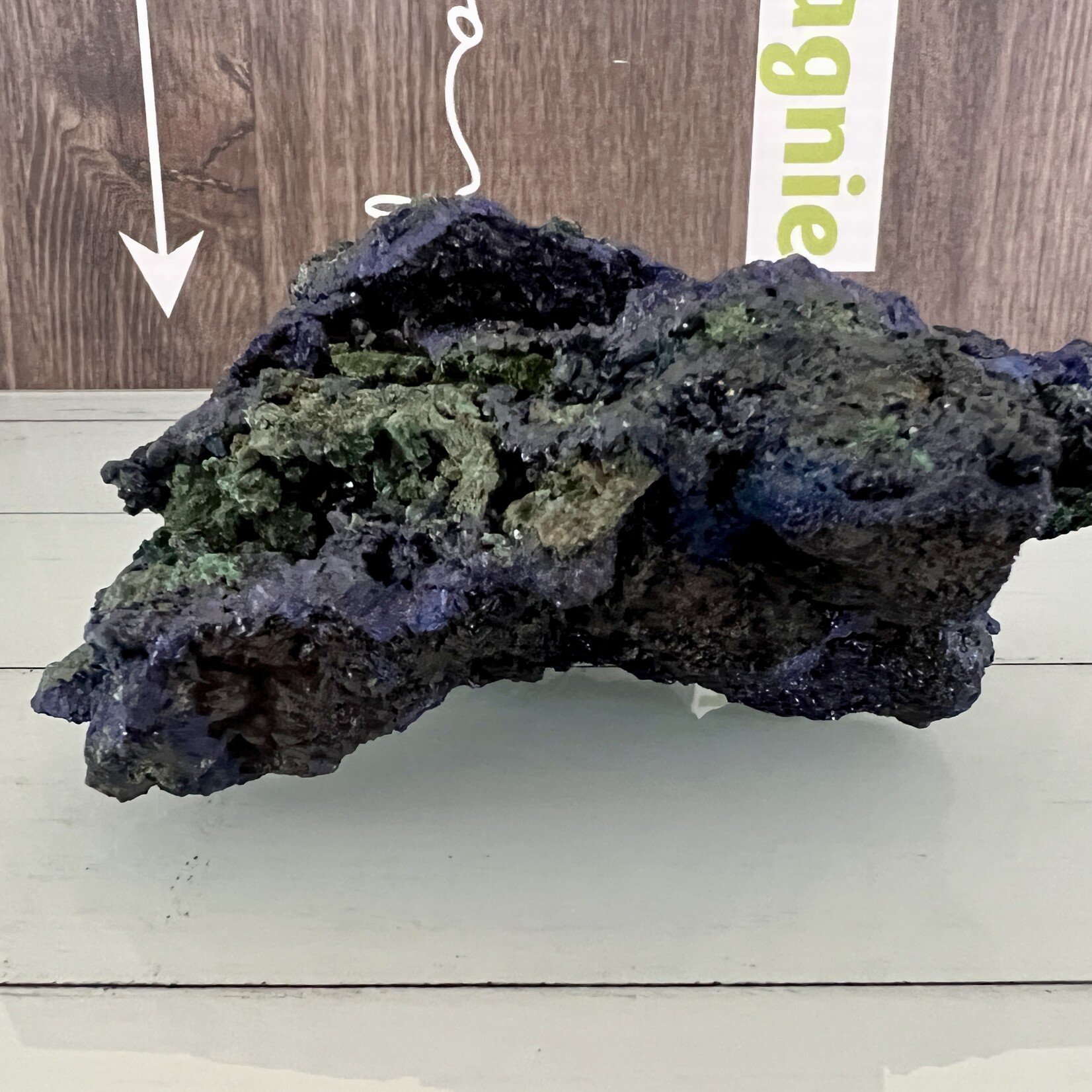 fantastique azurite malachite brute, aide à libérer la colère, l'agressivité ou les émotions ingérables