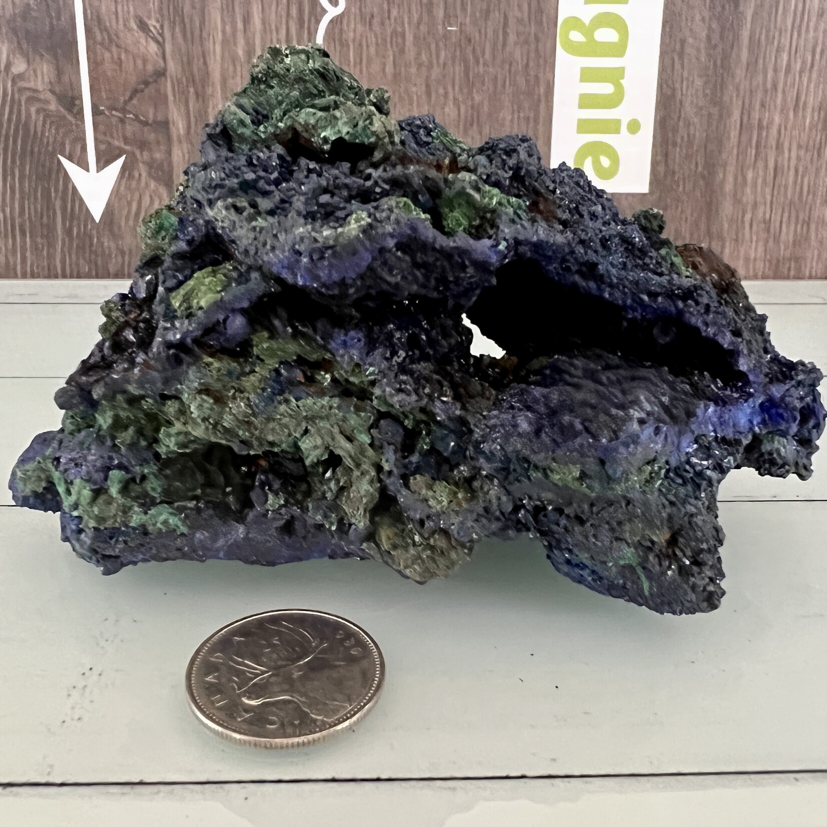 fantastique azurite malachite brute, aide à libérer la colère, l'agressivité ou les émotions ingérables