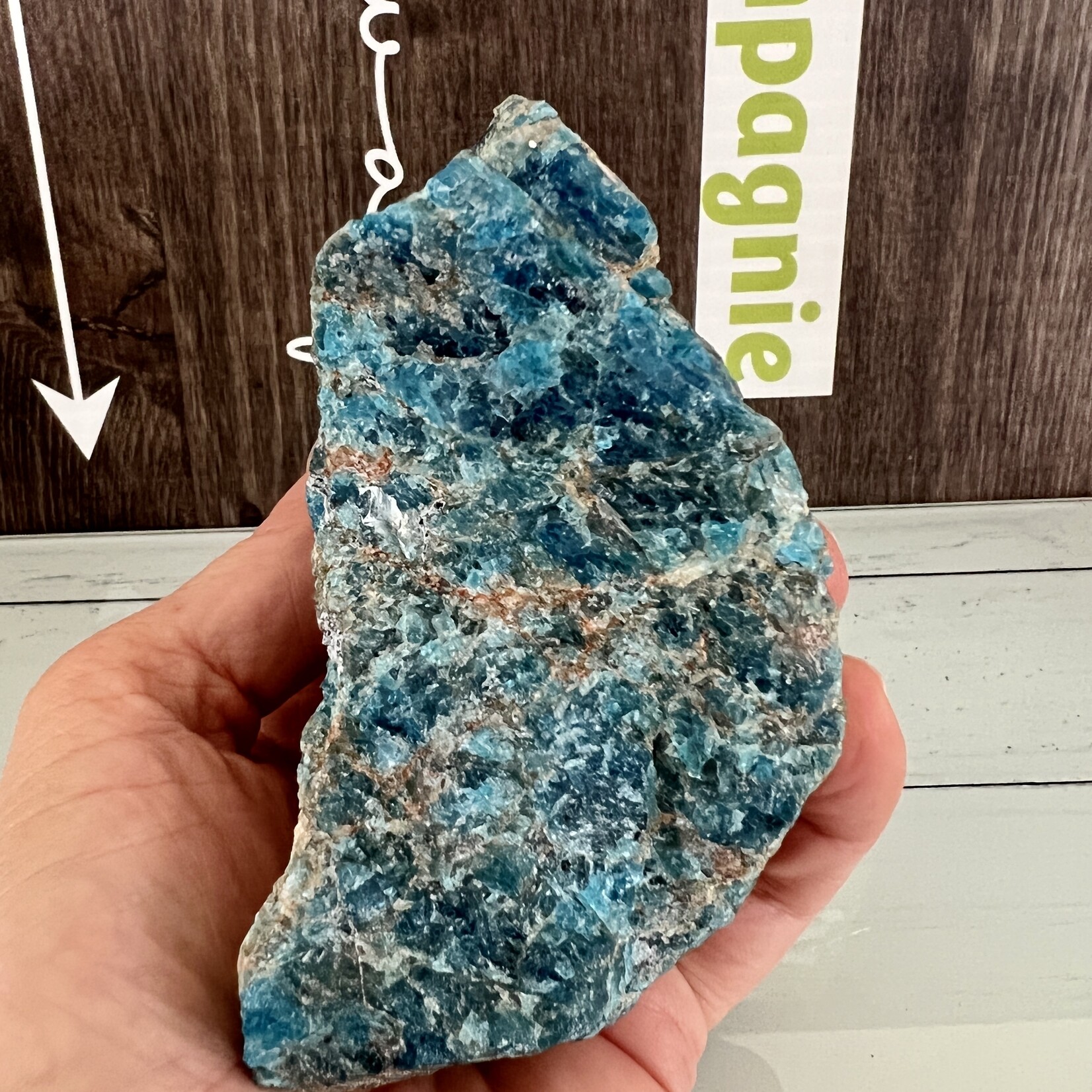 Large Rough Apatite Stone – Psychic and Spiritual Enhancer