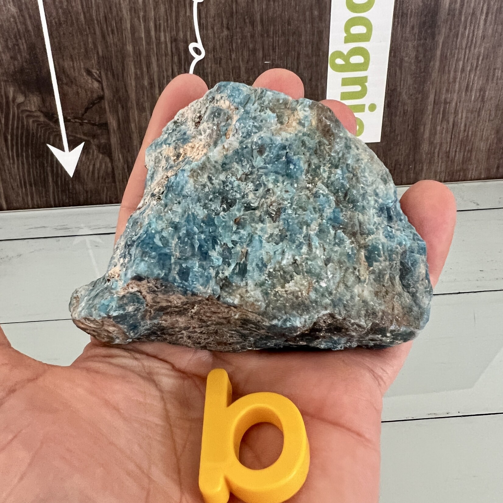 Large Rough Apatite Stone – Psychic and Spiritual Enhancer