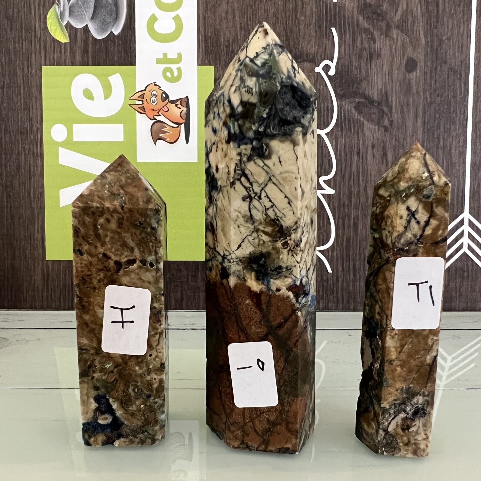 Tour naturelle de malachite d’azurite - Pierre de voyage astral, booster de créativité et de concentration, gemme de terre triée sur le volet