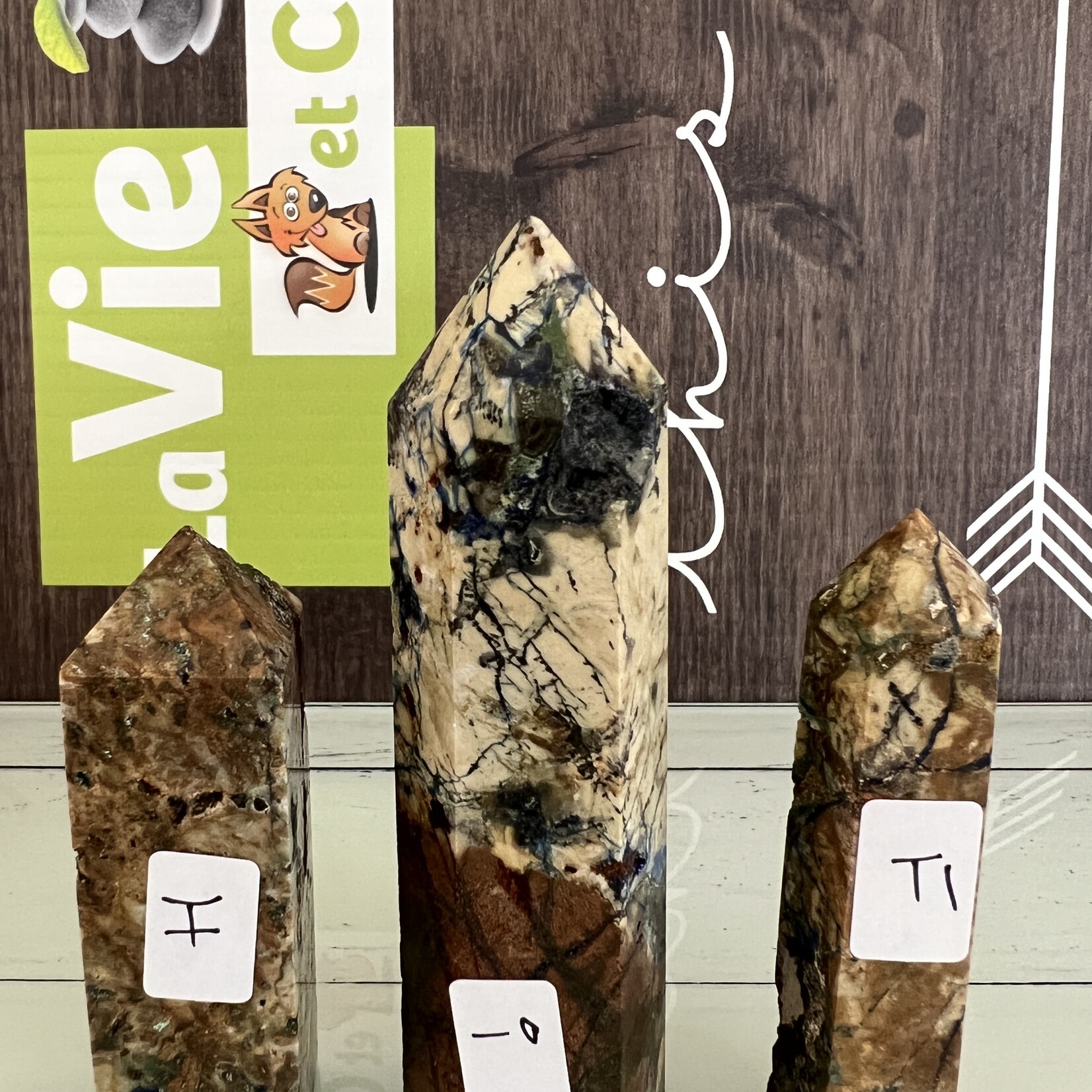 Tour naturelle de malachite d’azurite - Pierre de voyage astral, booster de créativité et de concentration, gemme de terre triée sur le volet