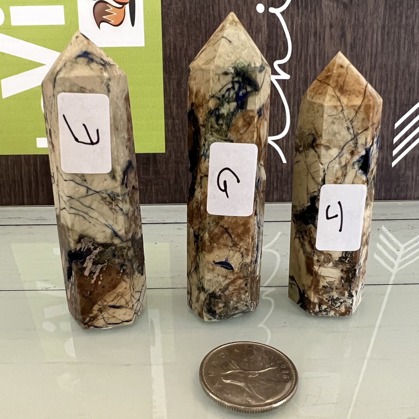 Tour naturelle de malachite d’azurite - Pierre de voyage astral, booster de créativité et de concentration, gemme de terre triée sur le volet