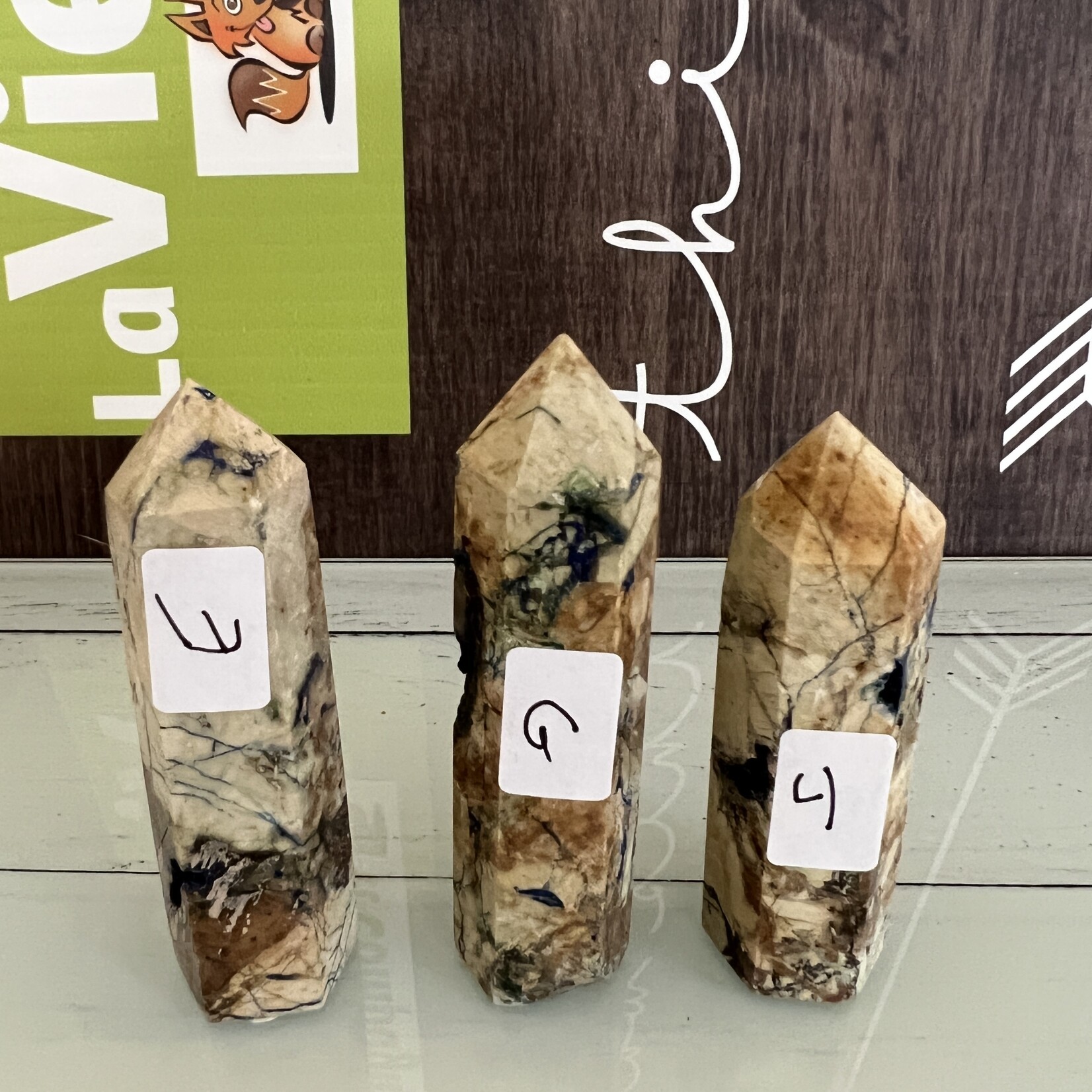 Tour naturelle de malachite d’azurite - Pierre de voyage astral, booster de créativité et de concentration, gemme de terre triée sur le volet