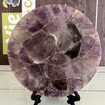 Enchanting Amethyst Crystal Plate – Unique Spiritual Decor