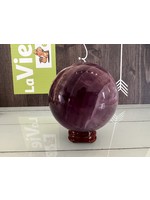 sphère fluorite violette de haute qualité