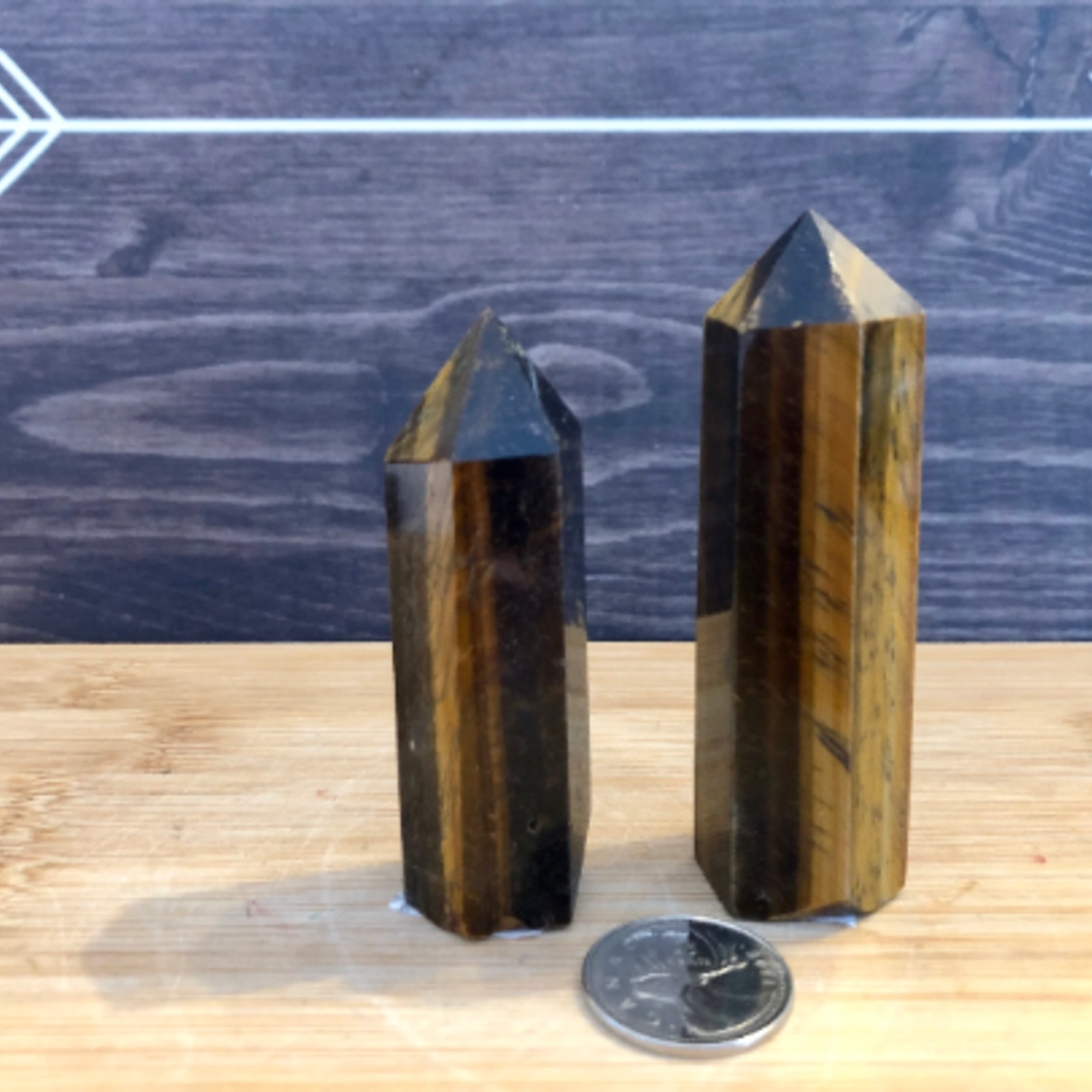 natural tiger's eye tower, stone of protection very appreciated to repel negative energies, protects us against curses