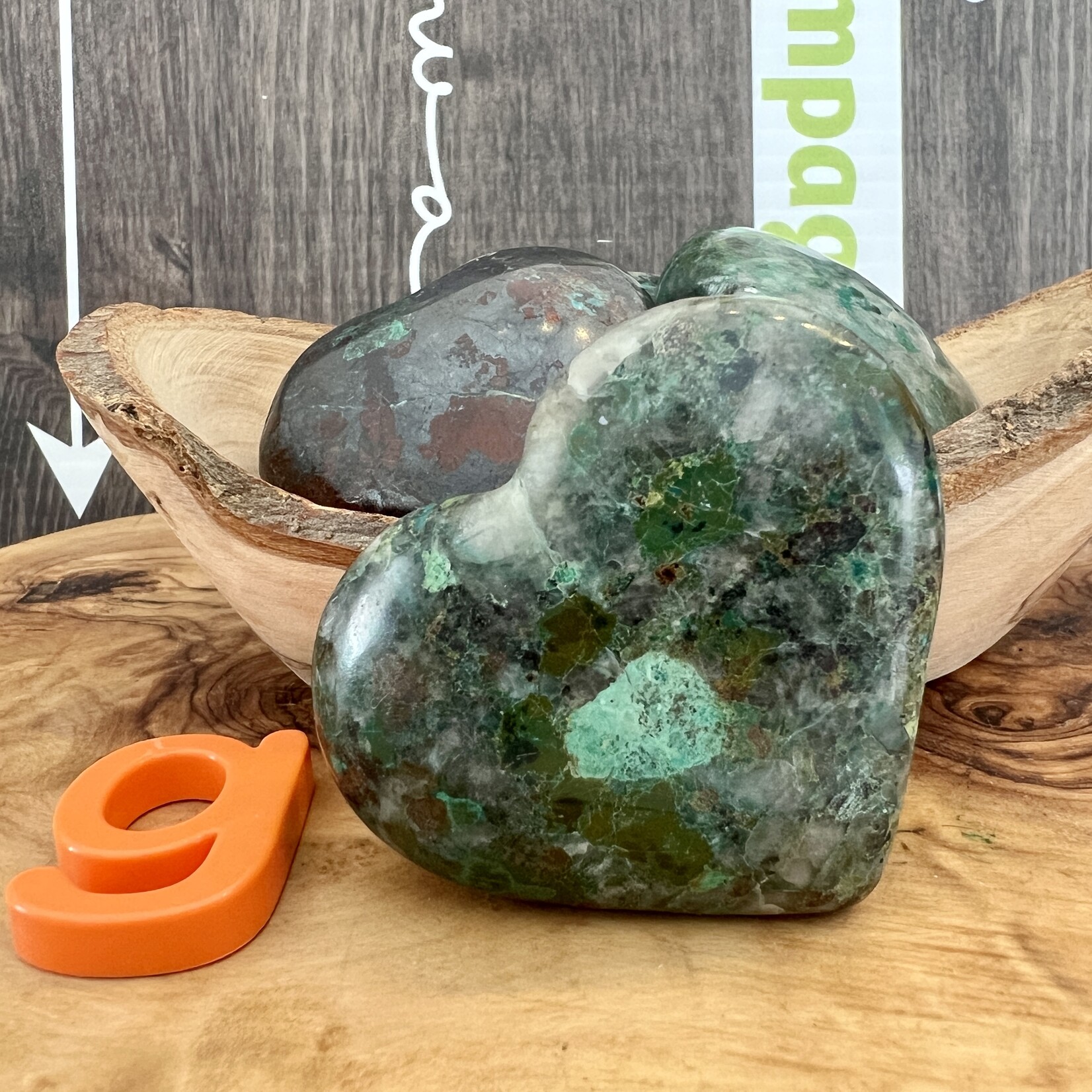 Chrysocolla Puffy Heart – Emotional Balance and Healing