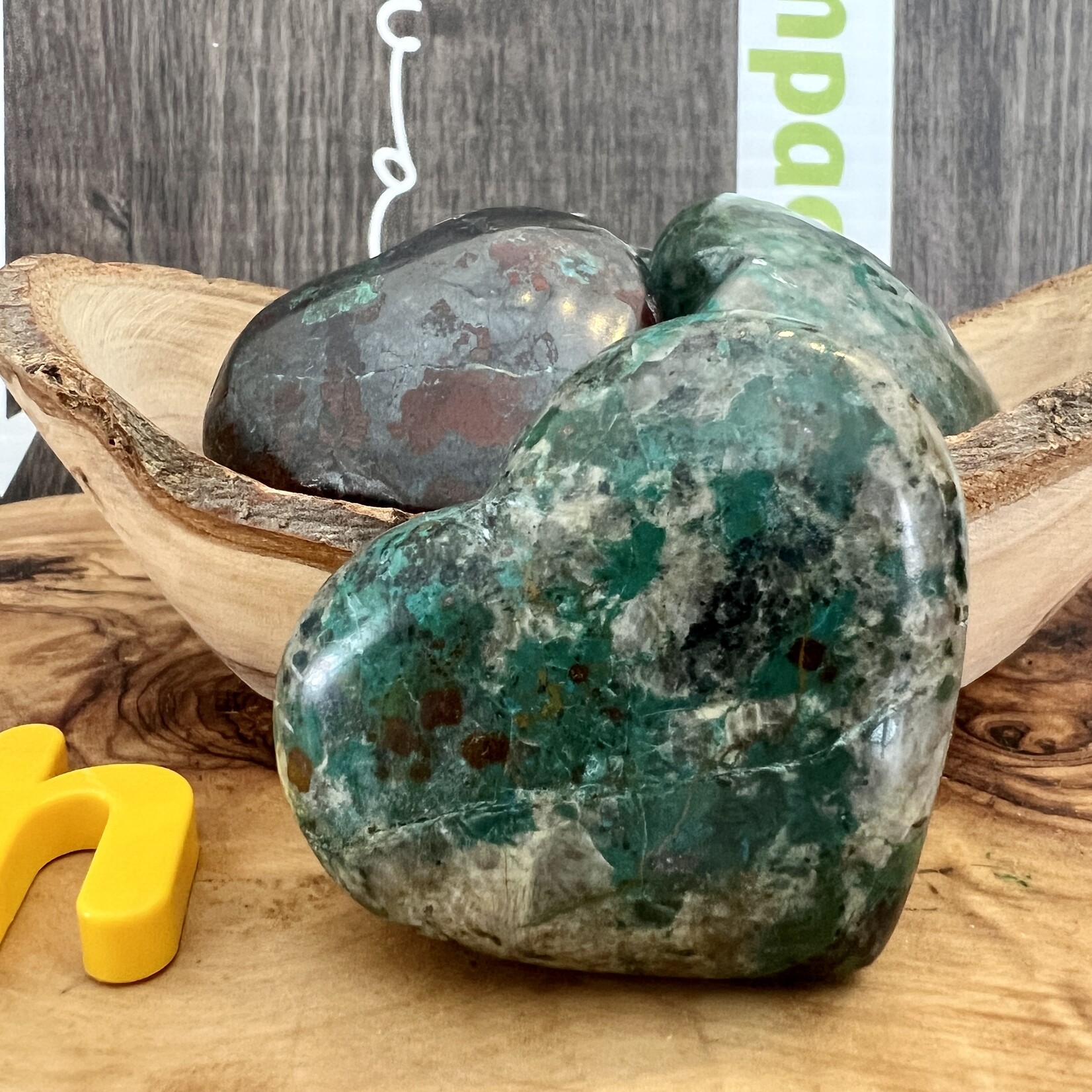 Chrysocolla Puffy Heart – Emotional Balance and Healing