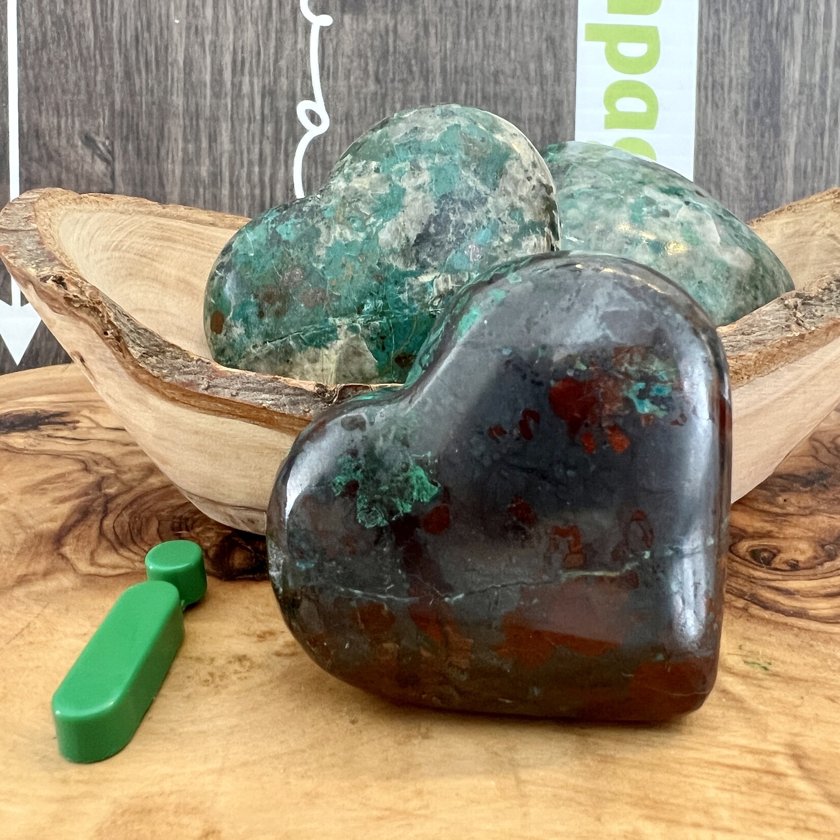 Chrysocolla Puffy Heart – Emotional Balance and Healing