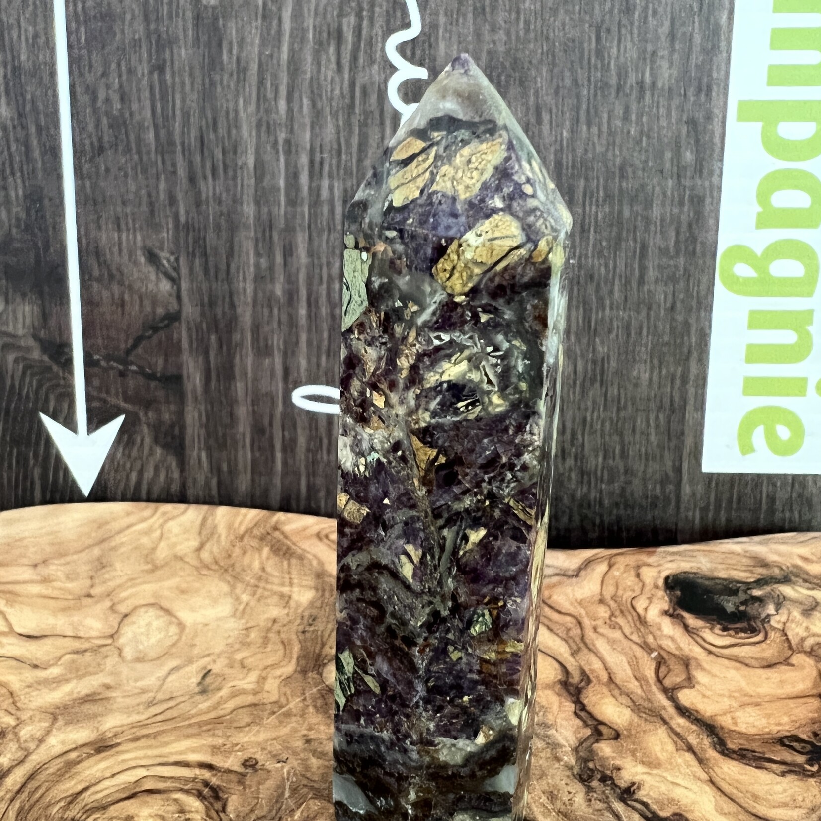 purple flower fluorite crystal tower point natural, fluorite tower, bring order to chaos