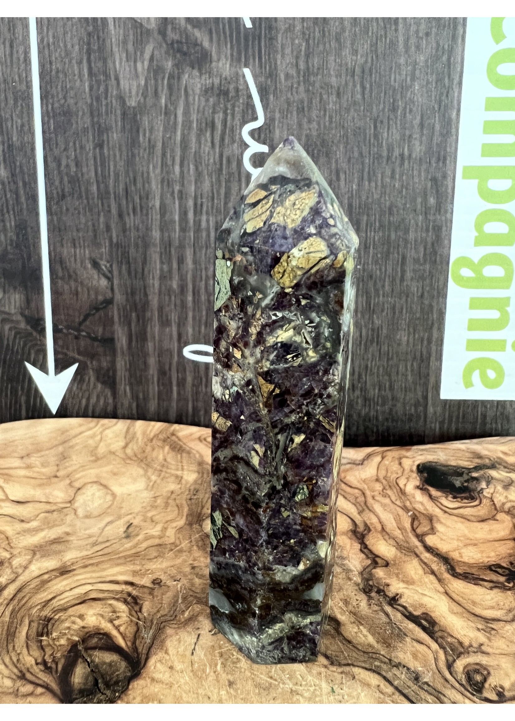 purple flower fluorite crystal tower point natural, fluorite tower, bring order to chaos