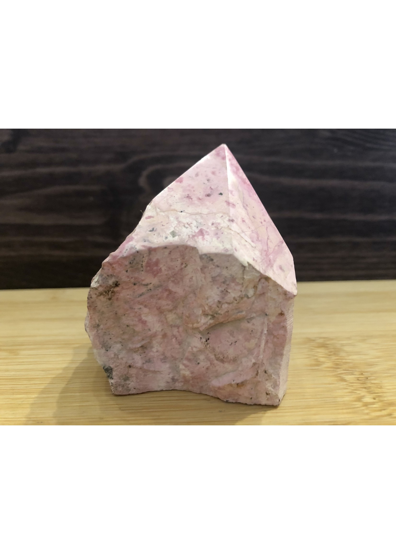 Rhodonite Crystal Tower, Rhodonite Point, Rhodonite Tower, Rhodonite Generator, Natural Rhodonite Crystal Point, Purify from trauma