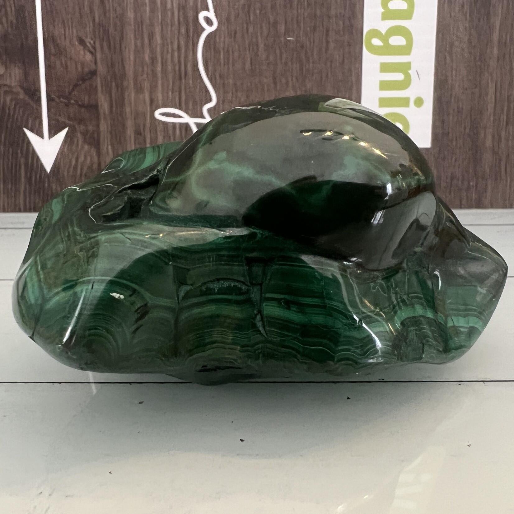 special polished freeform malachite, serves as a shield to ward off nightmares and promotes peaceful sleep