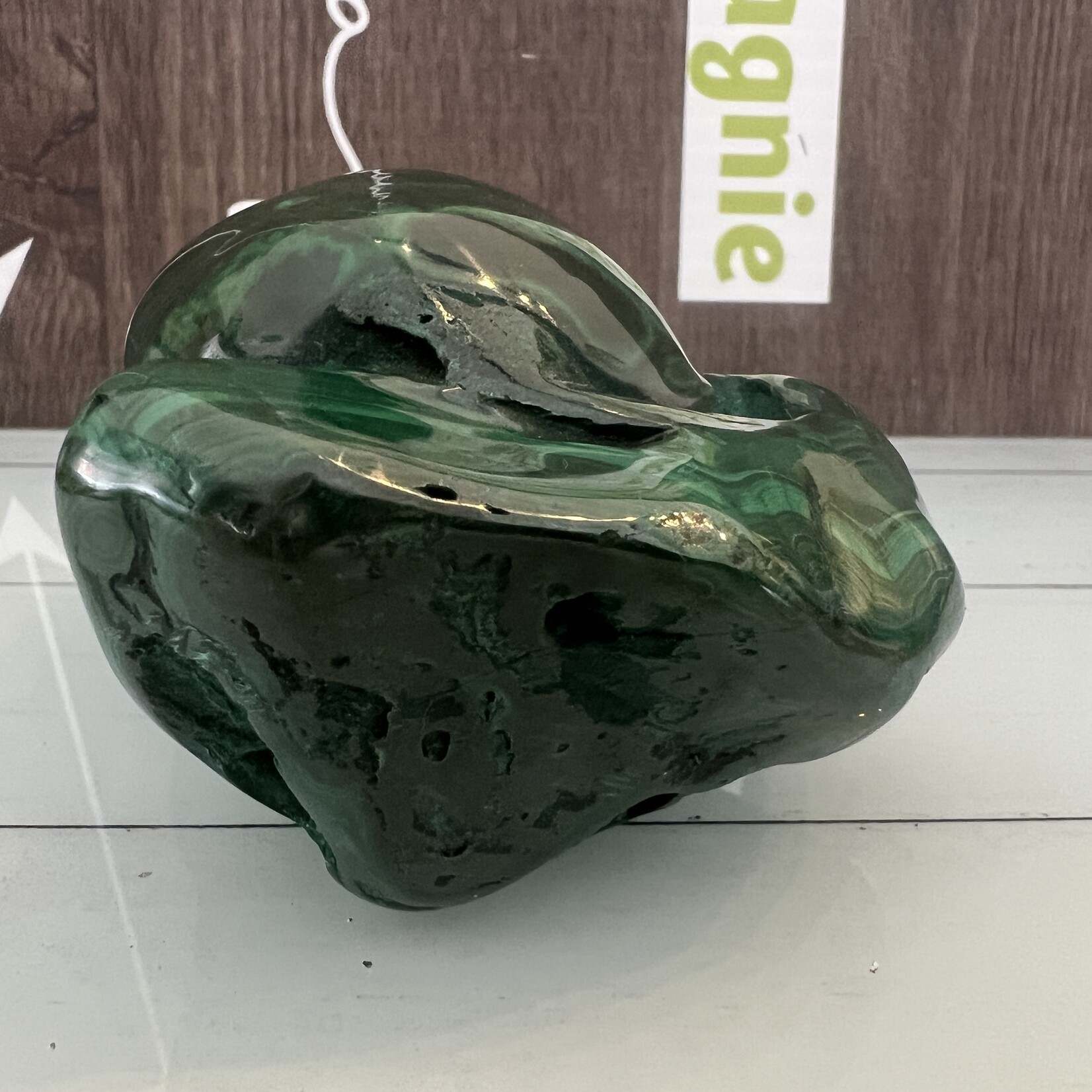 special polished freeform malachite, serves as a shield to ward off nightmares and promotes peaceful sleep