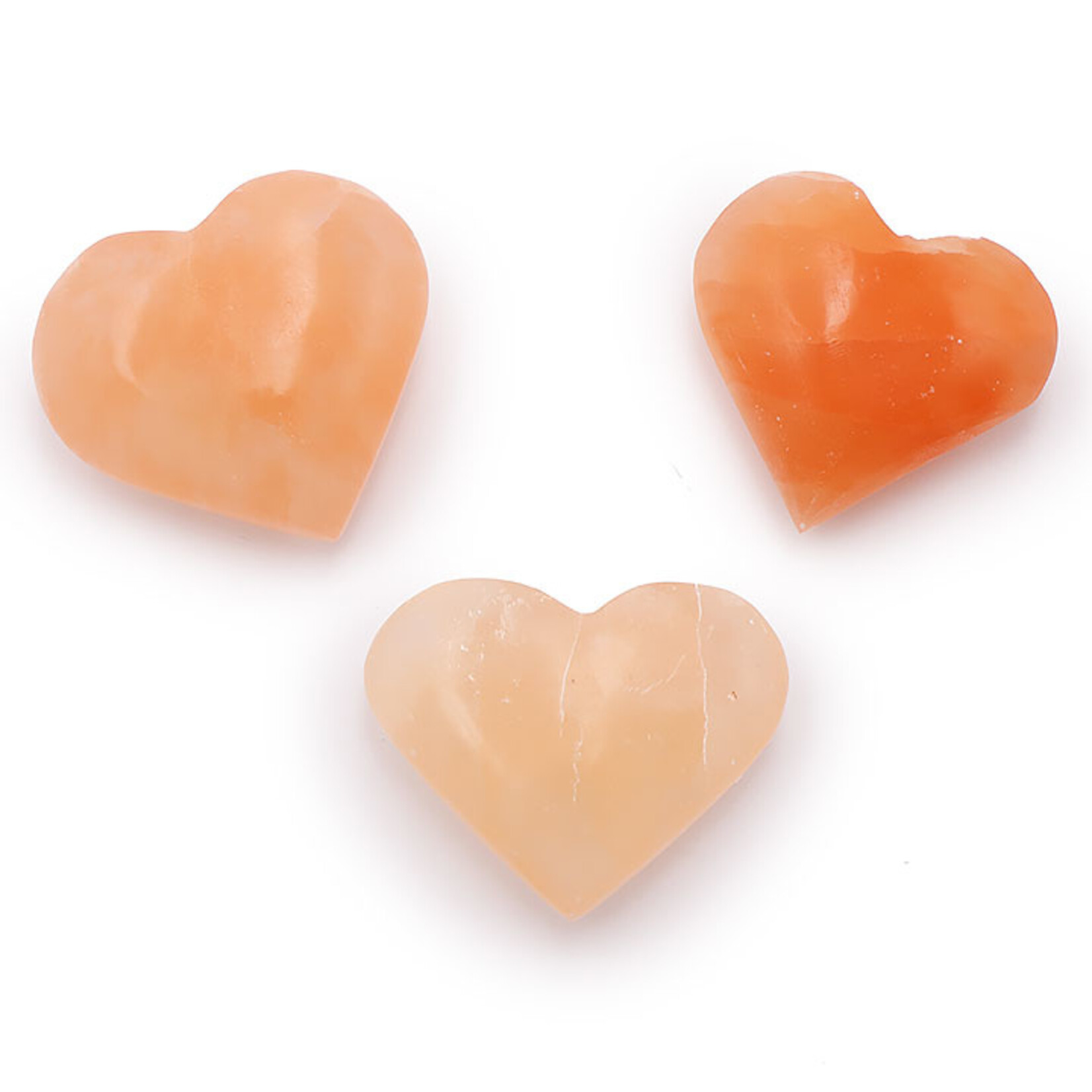 Selenite Hearts & Pebbles – Healing Stones for Energy Balance, Spiritual Protection, and Aura Cleansing